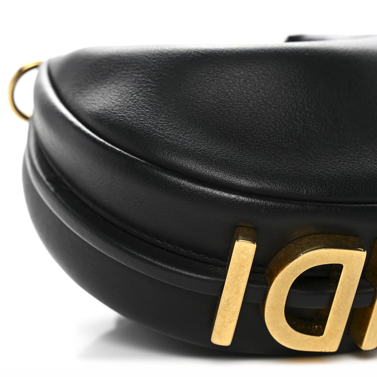 Vitello Grace Matte Nano Fendigraphy Hobo Charm Black - Image 9