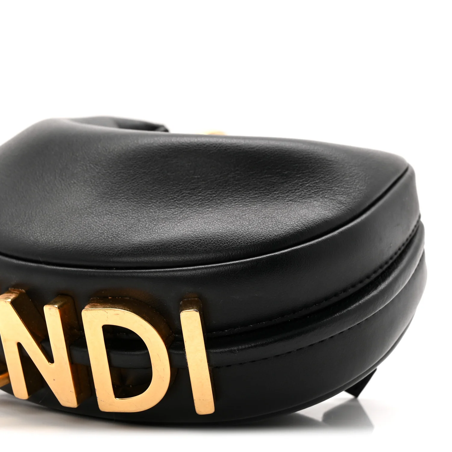 Vitello Grace Matte Nano Fendigraphy Hobo Charm Black - Image 10
