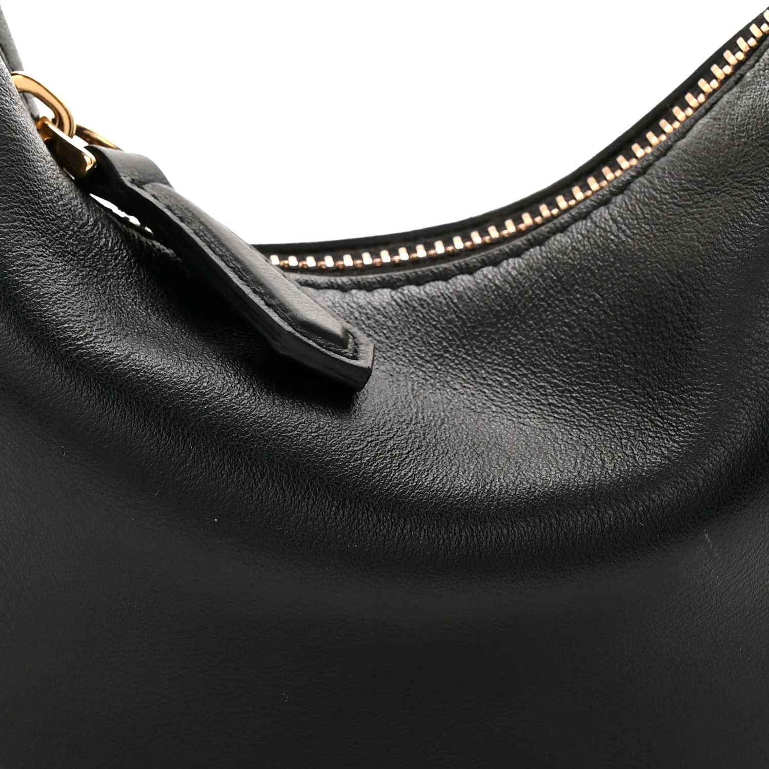 Vitello Grace Matte Nano Fendigraphy Hobo Charm Black - Image 8