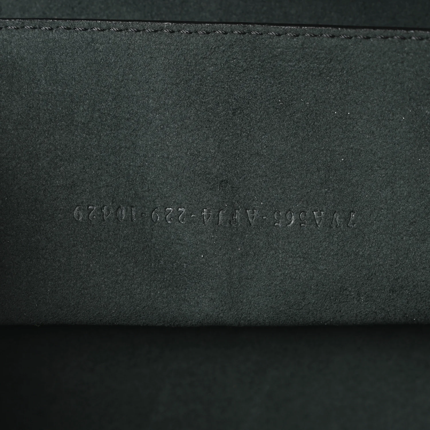 Vitello King FF Lines Embossed Baguette Soft Trunk Black - Image 12