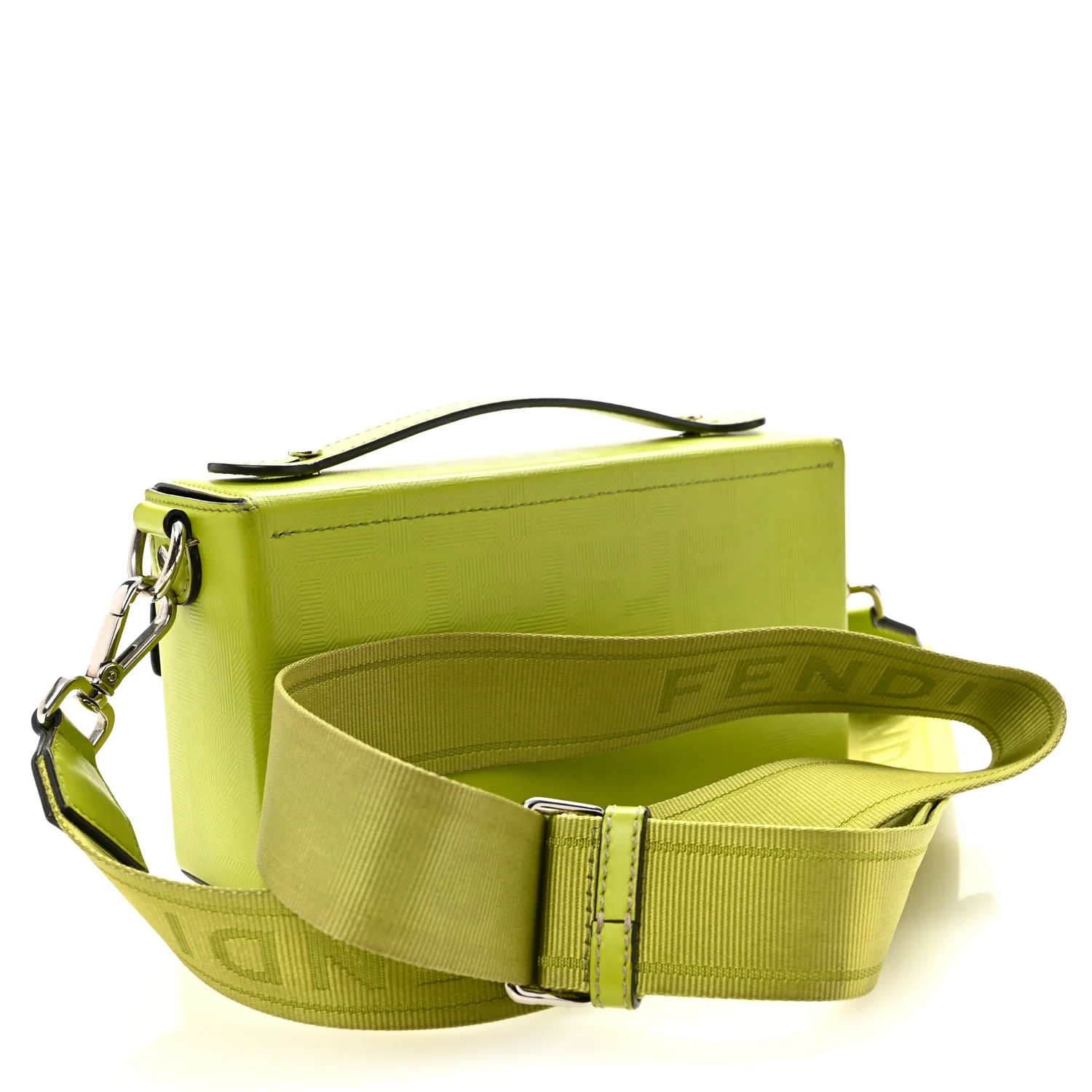 Vitello King FF Lines Embossed Baguette Soft Trunk Wasabi - Image 3