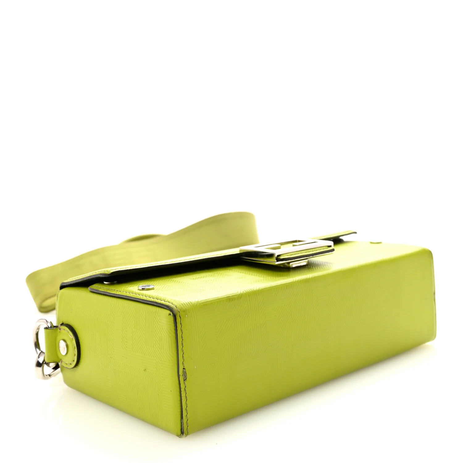 Vitello King FF Lines Embossed Baguette Soft Trunk Wasabi - Image 4