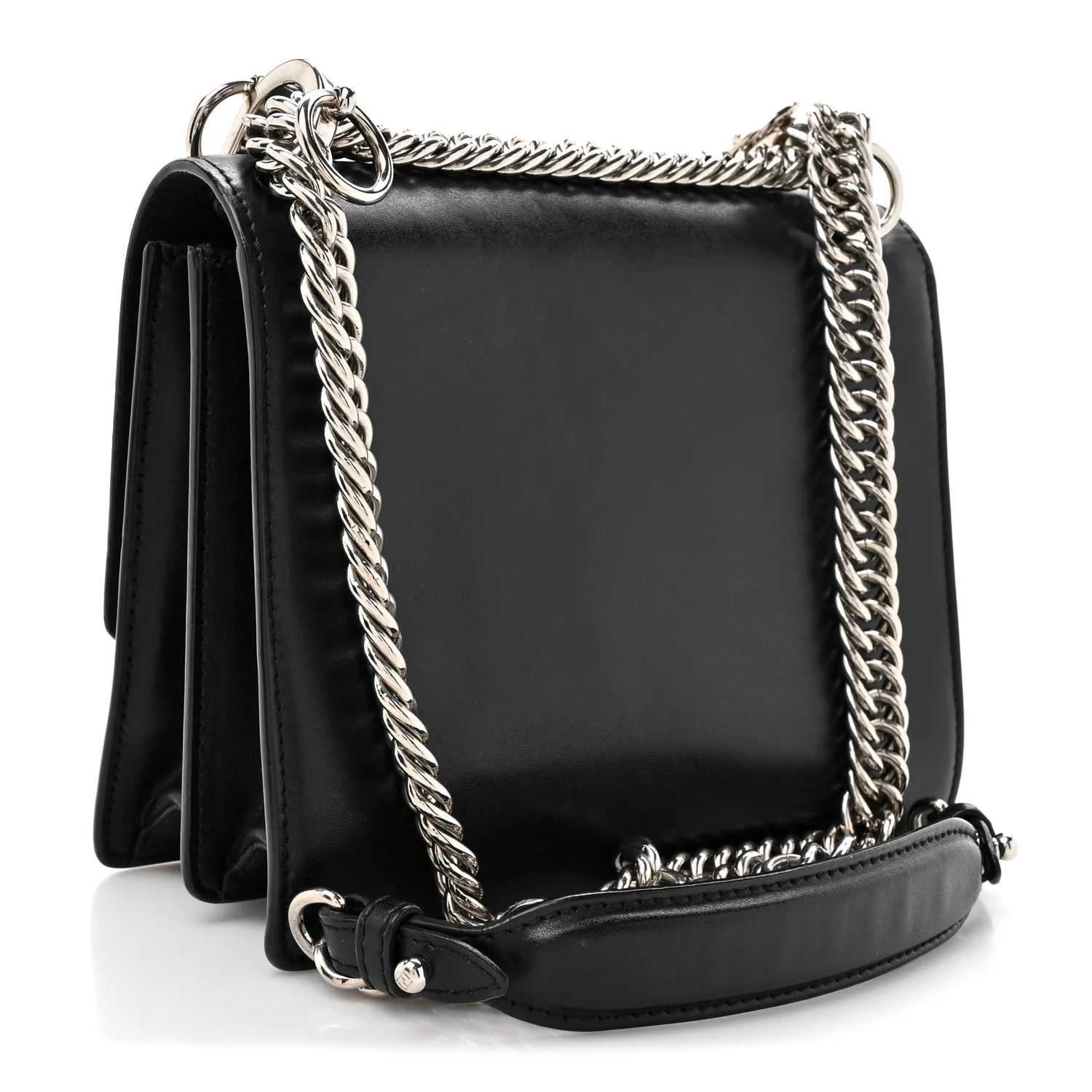 Vitello Liberty Studded Small Kan I Shoulder Bag Black Multicolor - Image 3