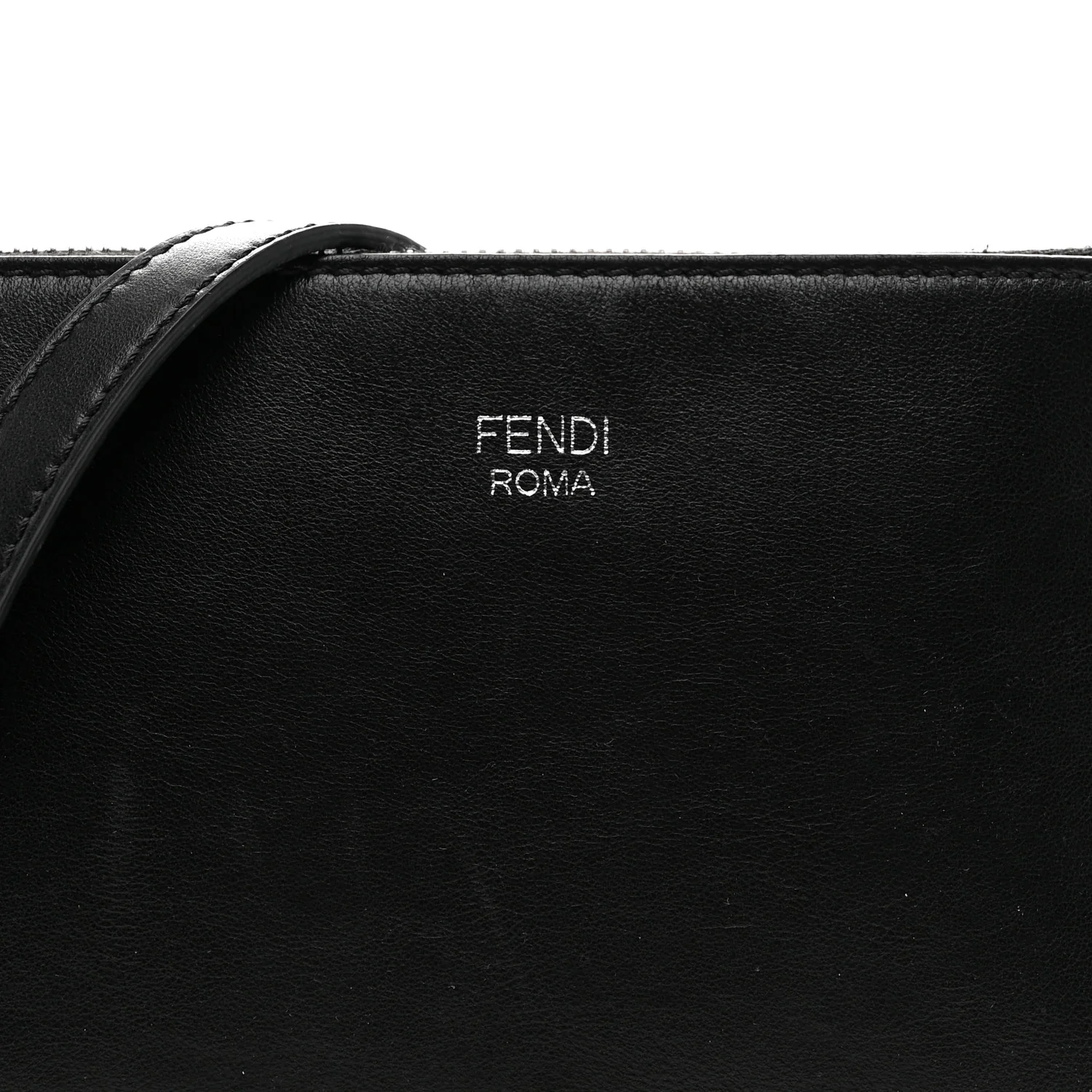 Vitello Mini Crossbody Pouch Black - Image 8