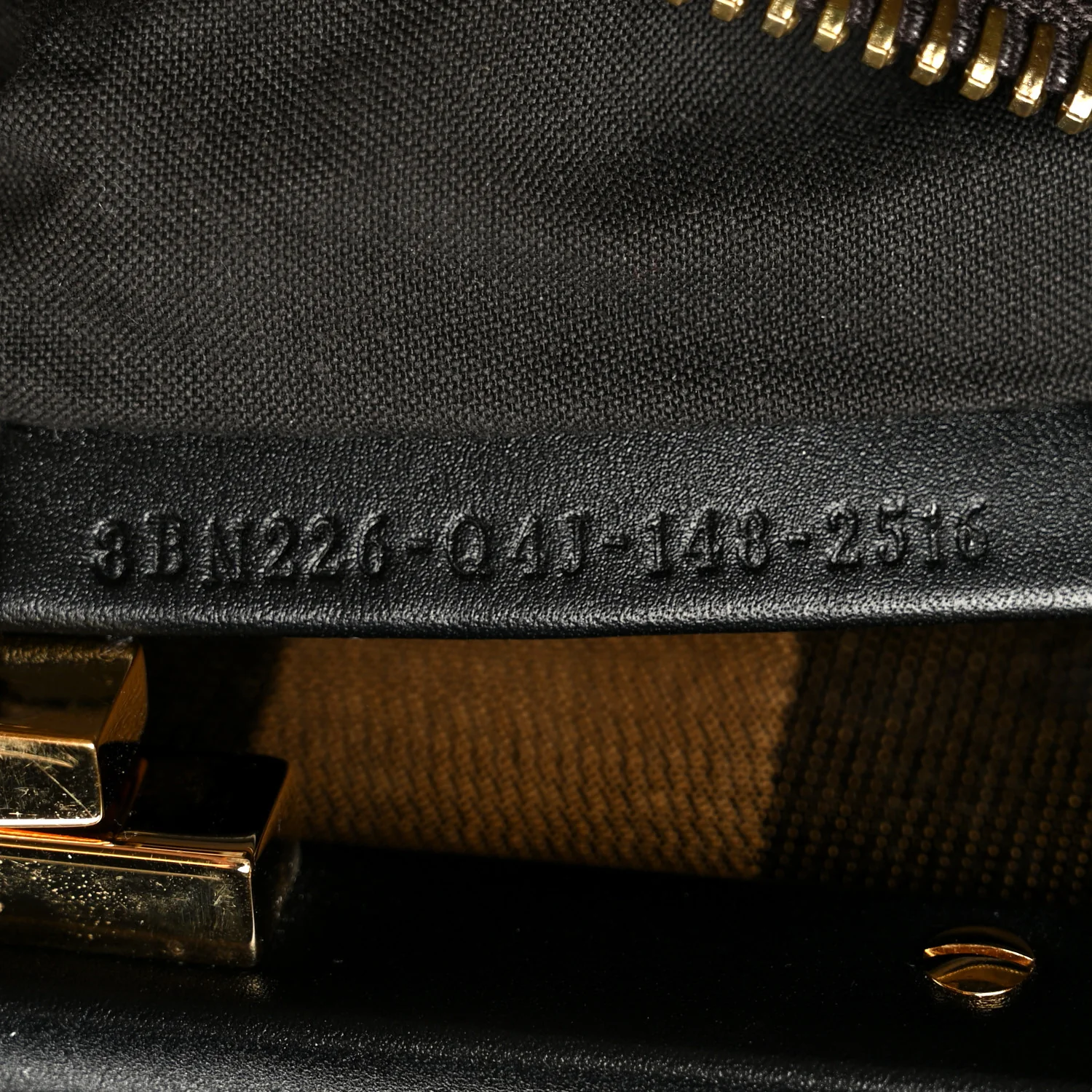 Vitello Morgan Fabric Jacquard Pequin Medium Peekaboo Iconic Satchel Black Tobacco - Image 8