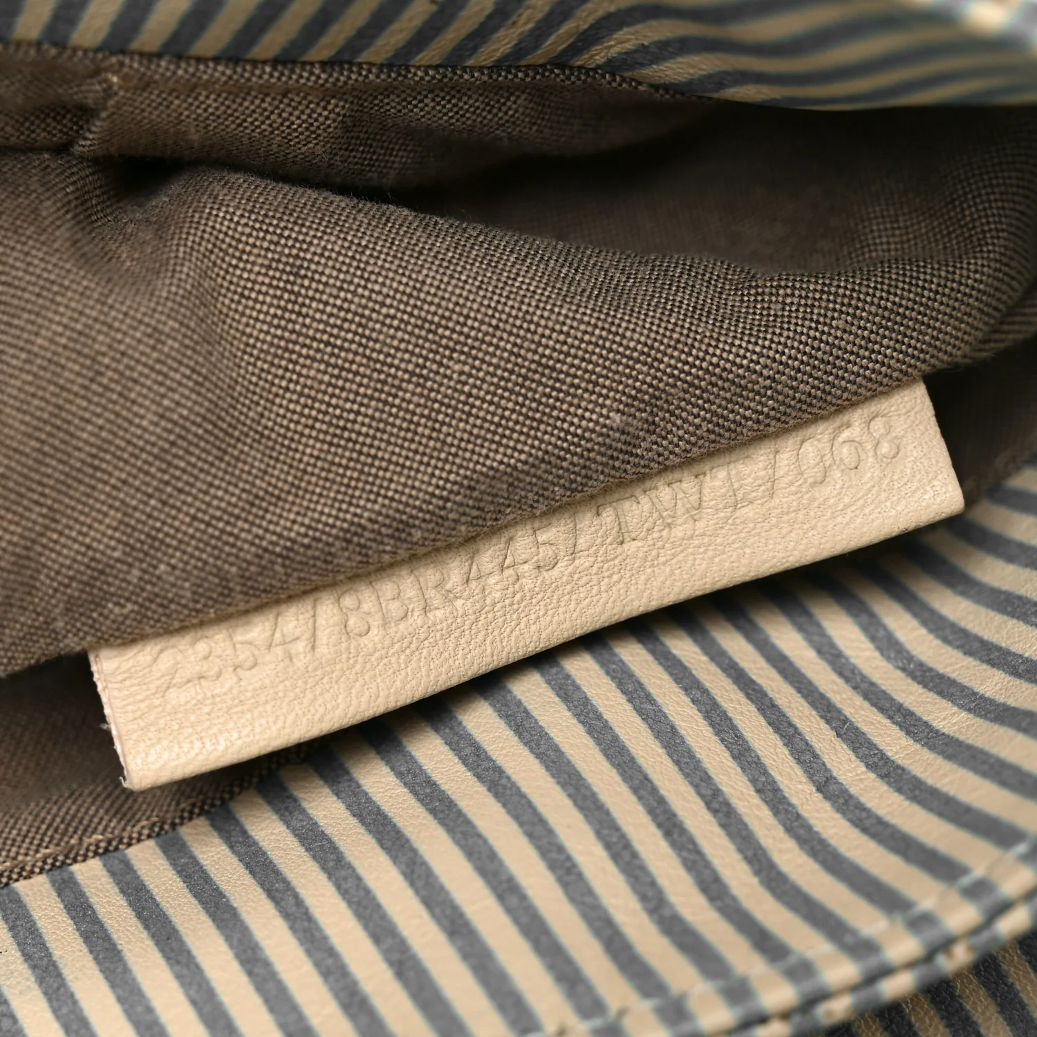 Vitello Perforated FF Striped Small Chef Bag Blue White - Image 7