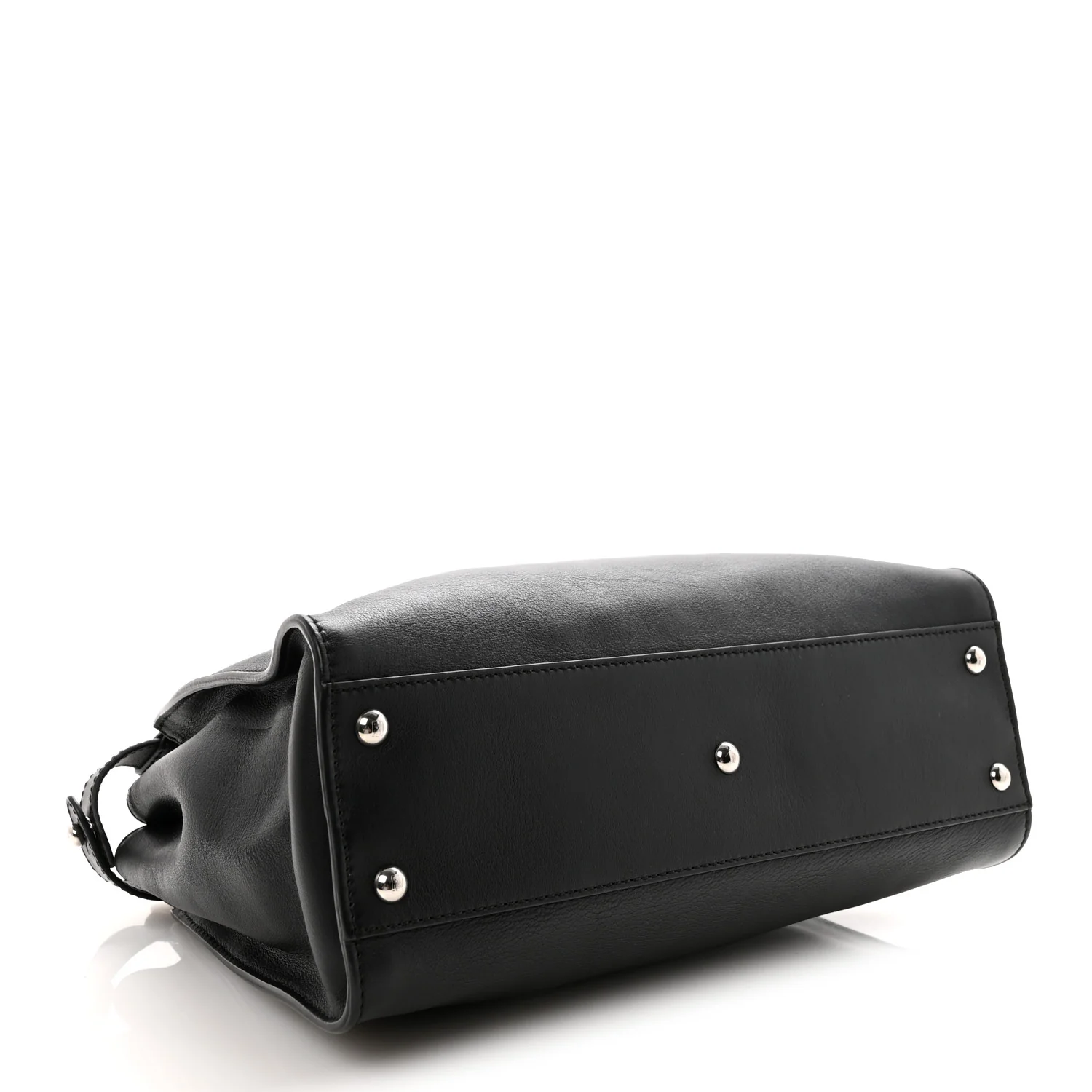 Vitello Seta Snakeskin Crocodile Monster Eyes Medium Peekaboo Iconic Satchel Black Girasole - Image 3