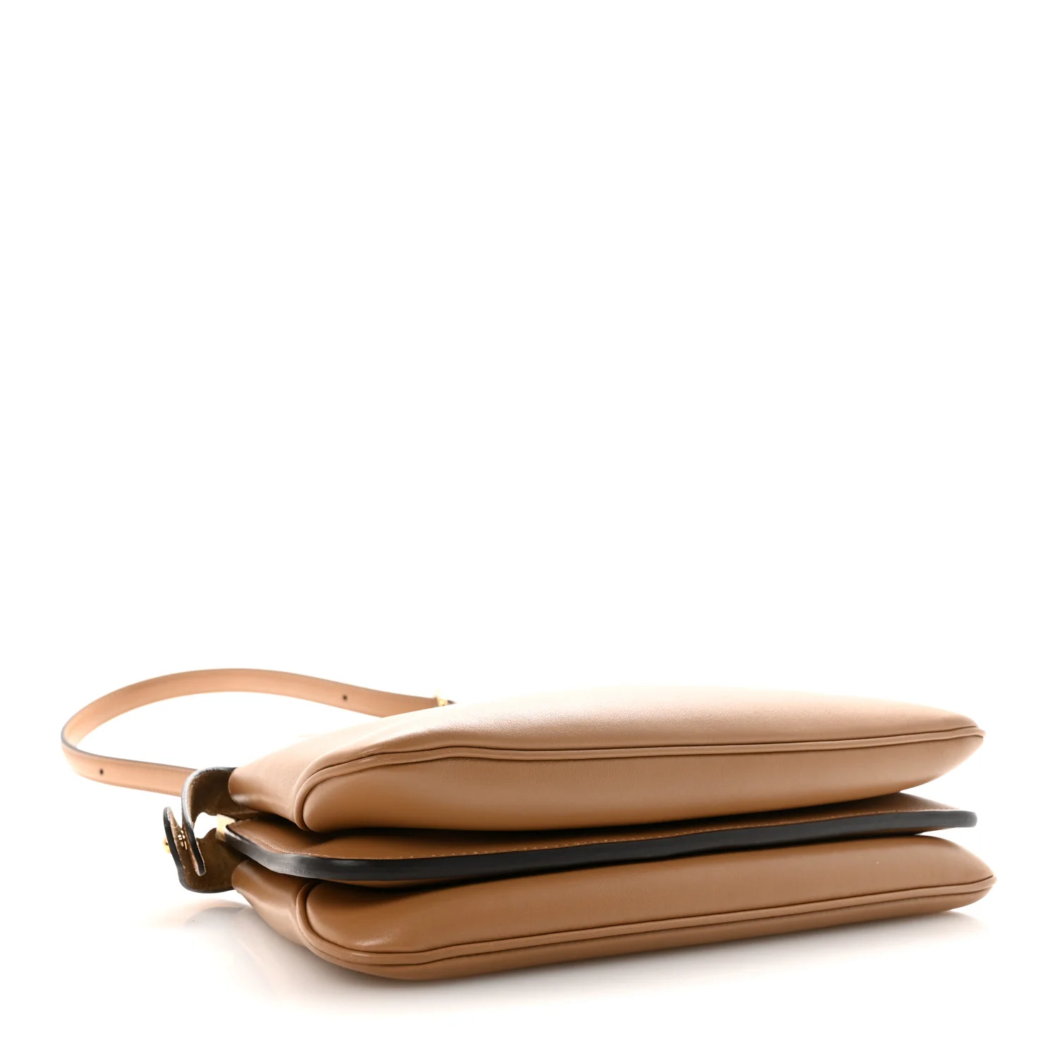 Vitello Small Soft Peekaboo Satchel Cappuccino - Image 4