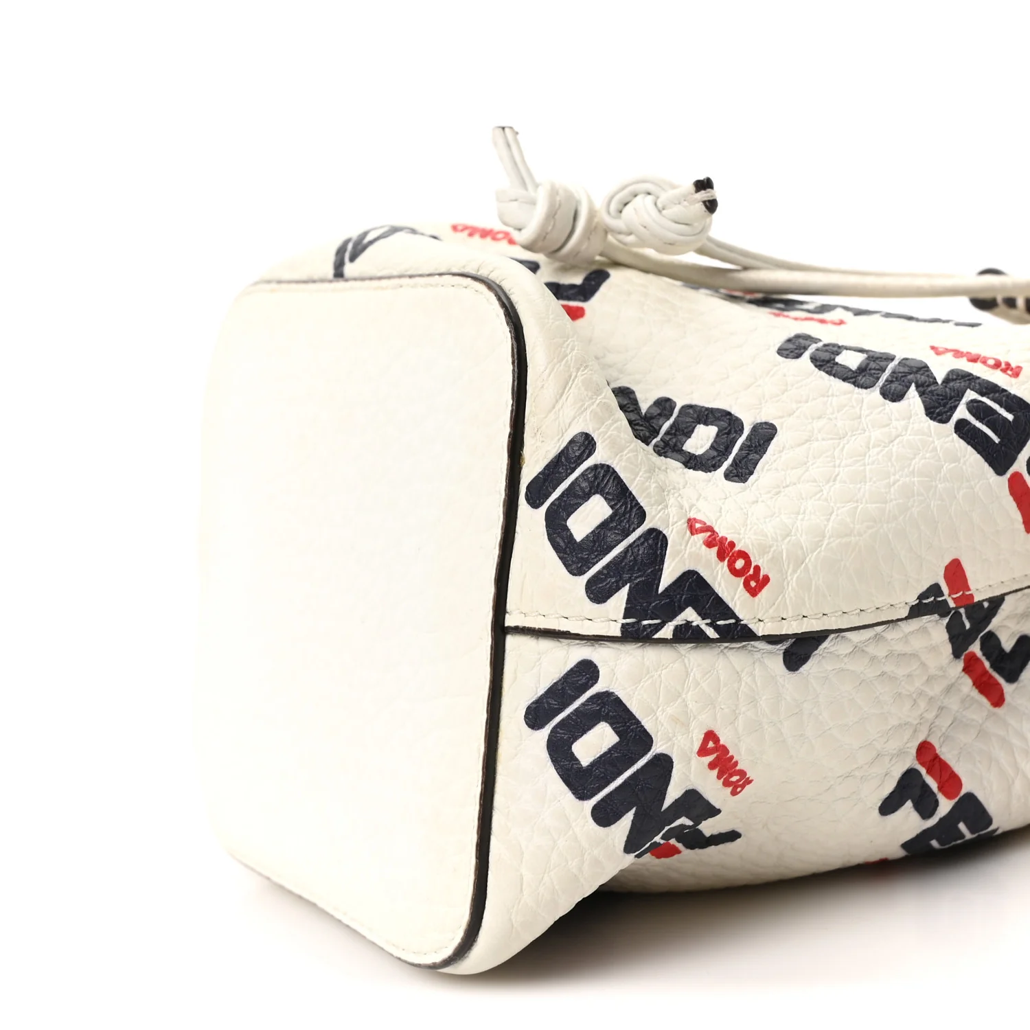 X FILA Vitello F is Fendi Mania Mini Mon Tresor Bucket Bag White - Image 10