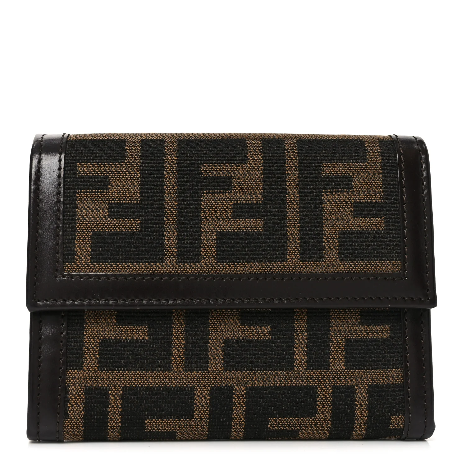 Zucca Compact Wallet Tobacco