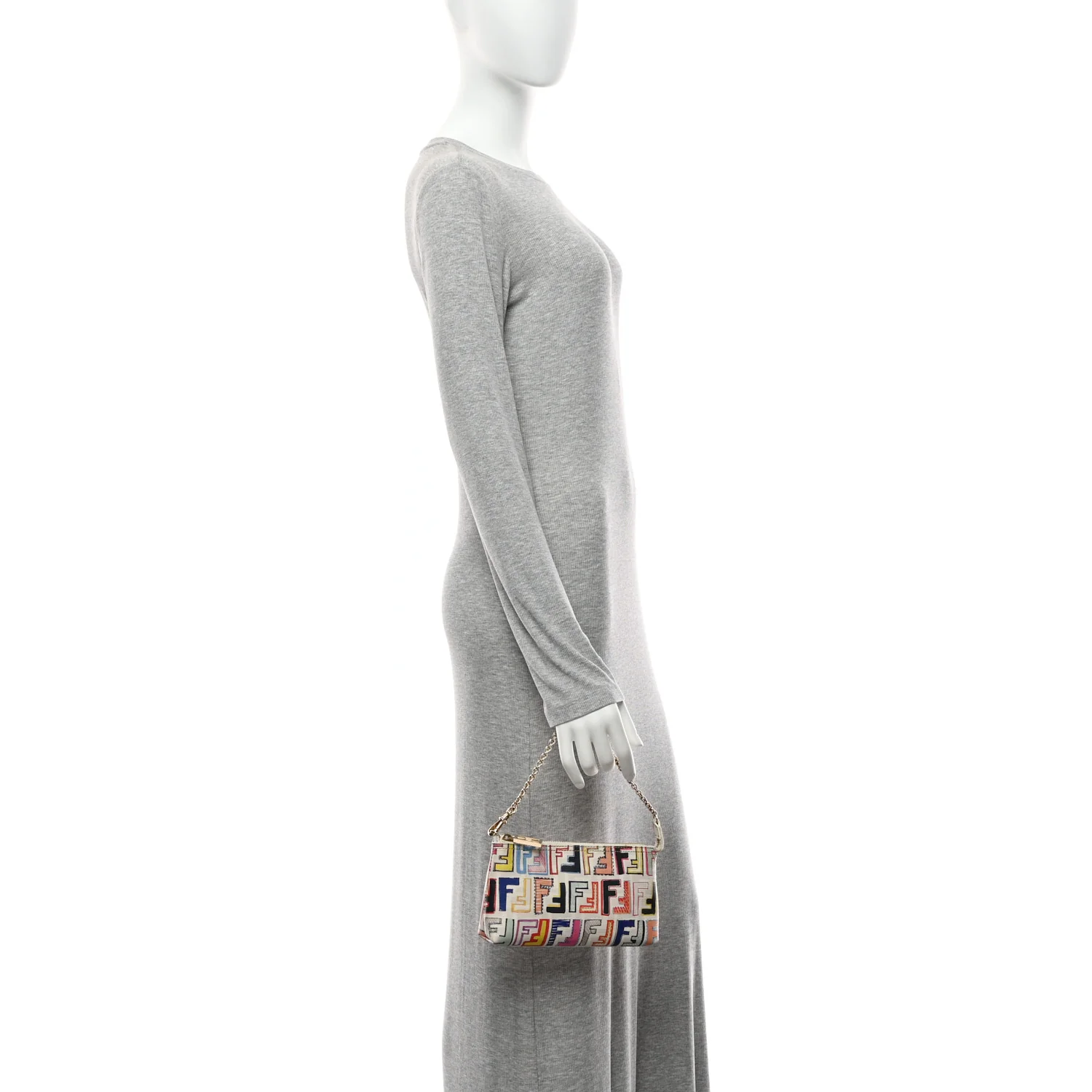 Zucca Spalmati FF Multicolor Pochette White - Image 2