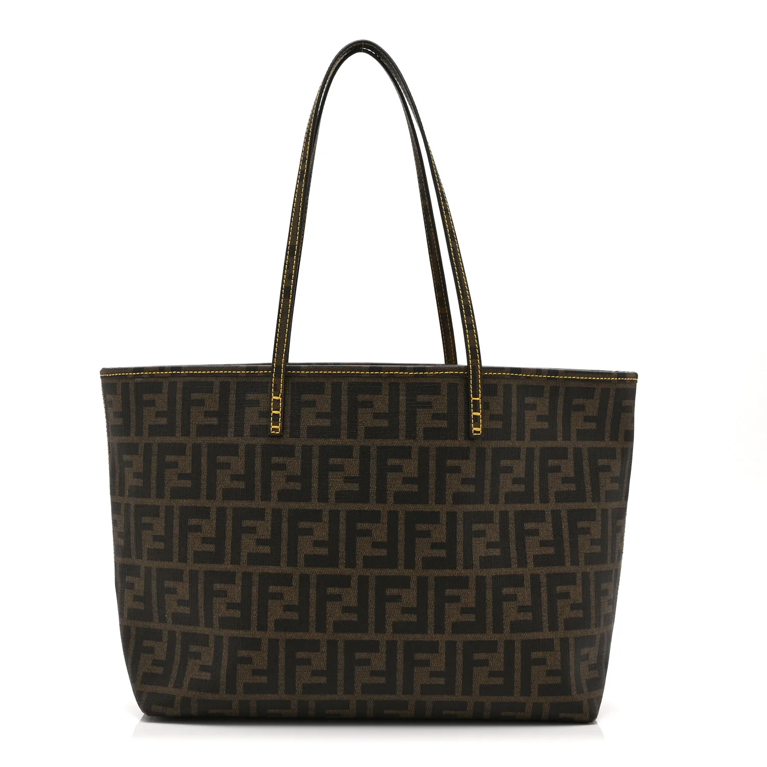 Zucca Spalmati Small Roll Tote Tobacco Yellow