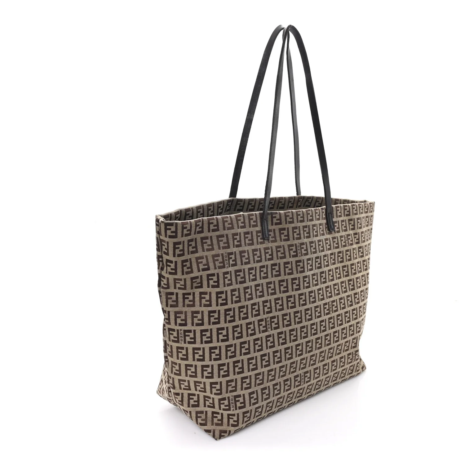 Zucchino Shopping Tote Beige Tobacco - Image 3