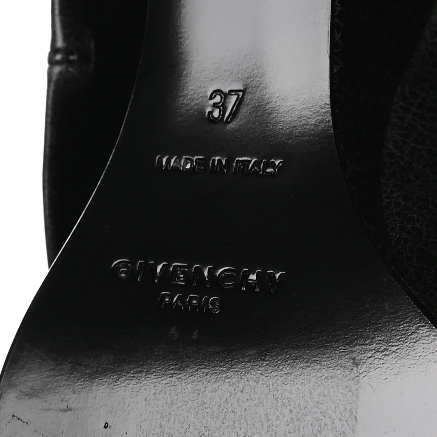 Aged Calfskin Cowboy Shark Lock Ankle 37 Black - Image 7