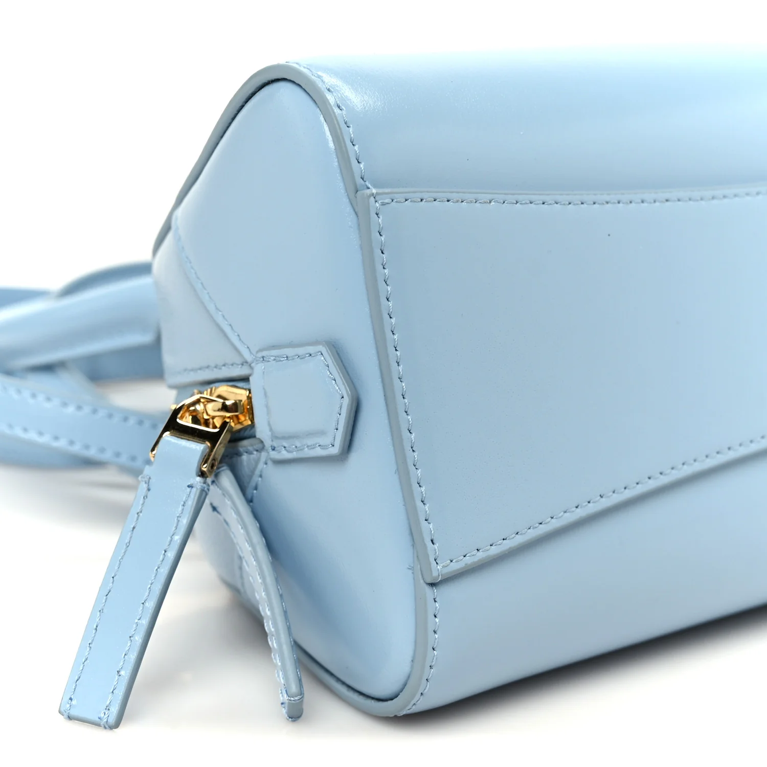 Box Calfskin East West Mini Antigona Light Blue - Image 8