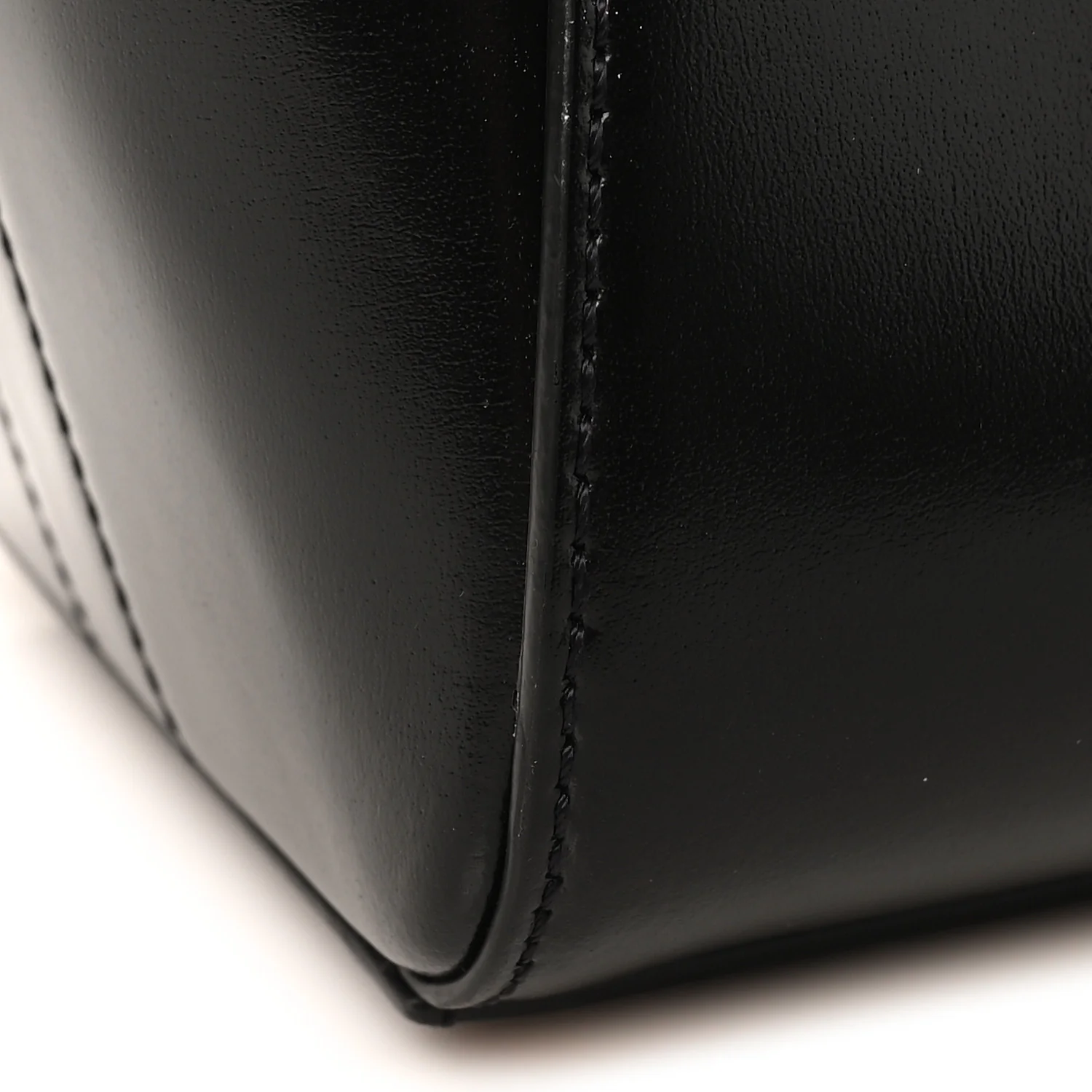 Box Calfskin Mini Lock Antigona Shoulder Bag Black - Image 10