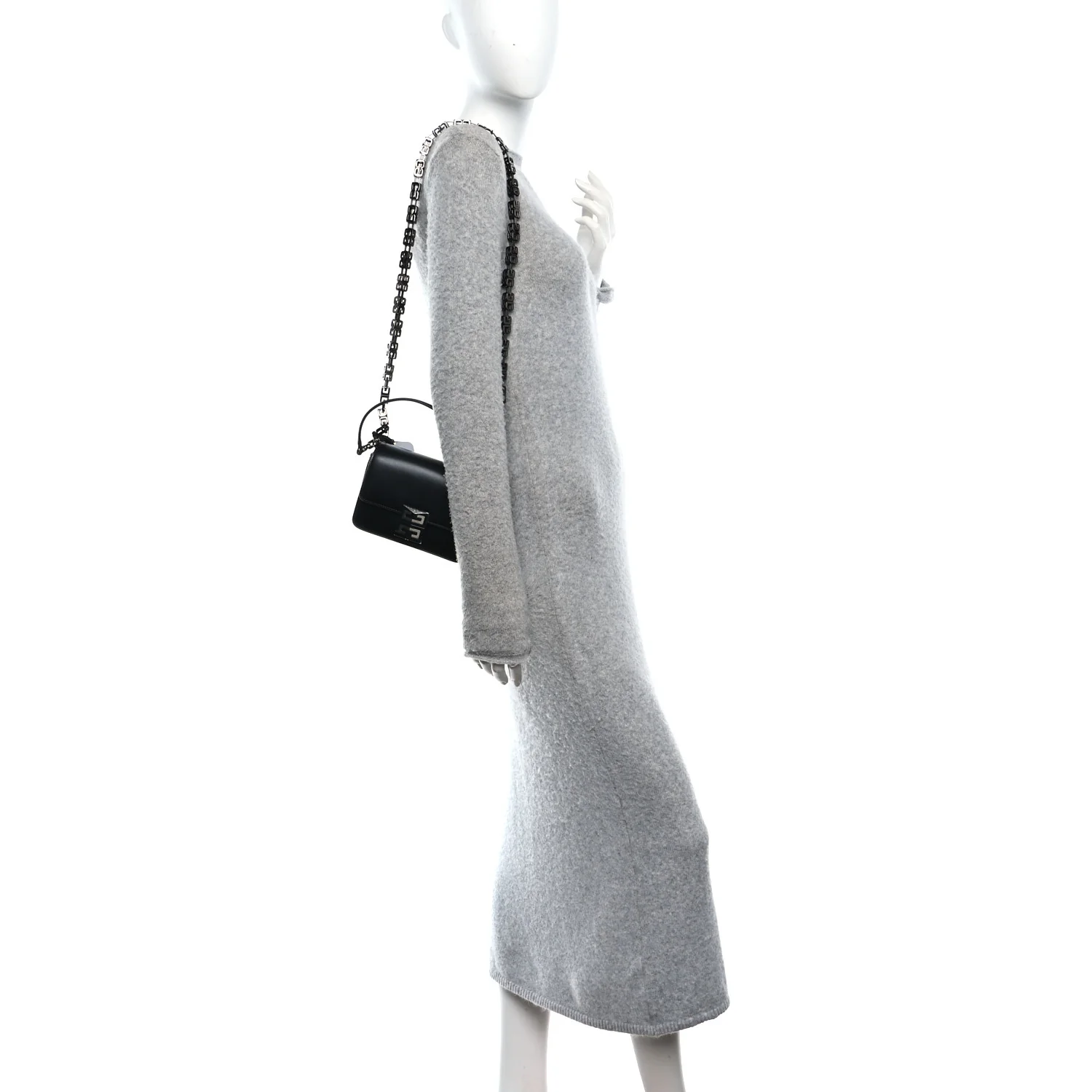 Box Calfskin Small 4G Cube Chain Shoulder Bag So Black - Image 2