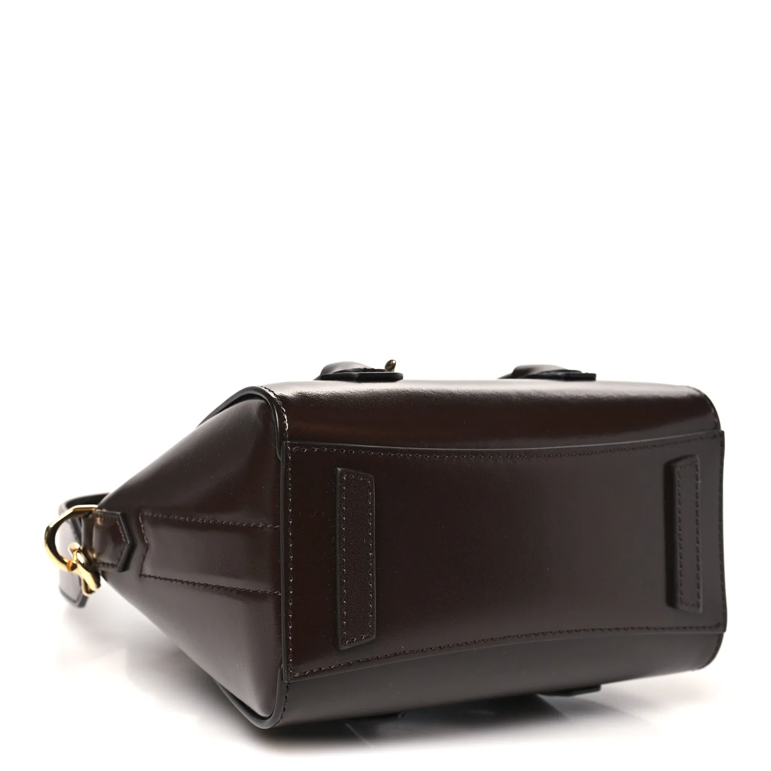Box Calfskin Toy Lock Antigona Shoulder Bag Ebony Brown - Image 4