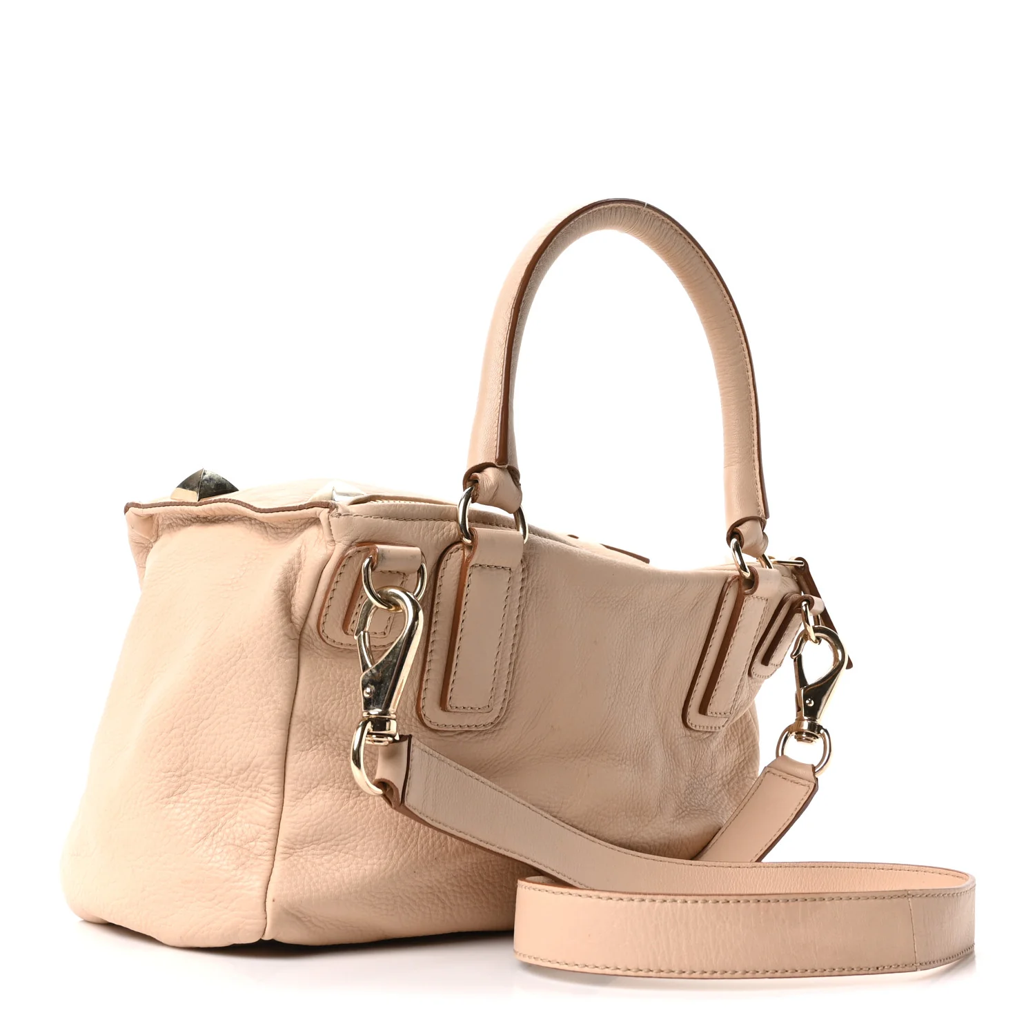Bubble Calfskin Studded Pandora Light Beige - Image 3