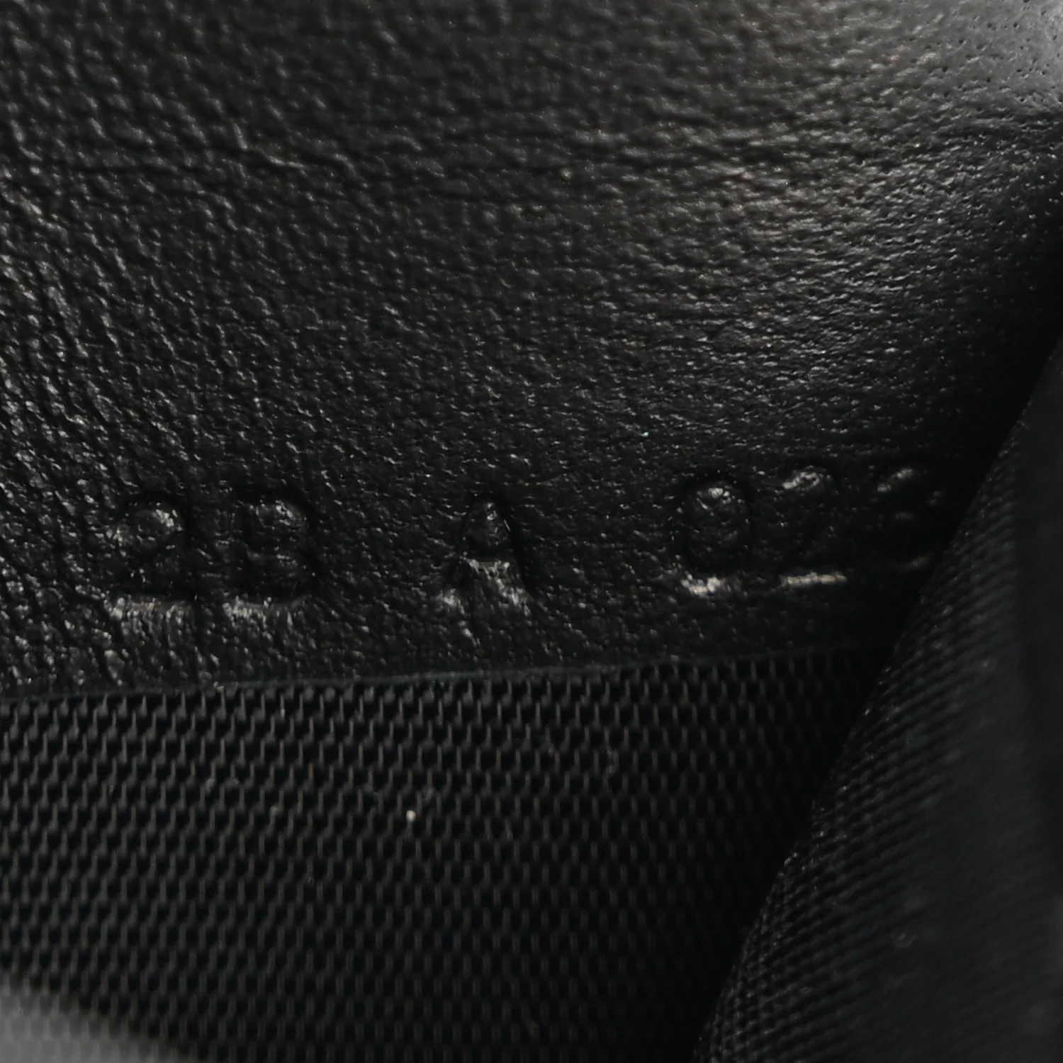Calfskin 4G Embossed Card Holder Black - Image 7