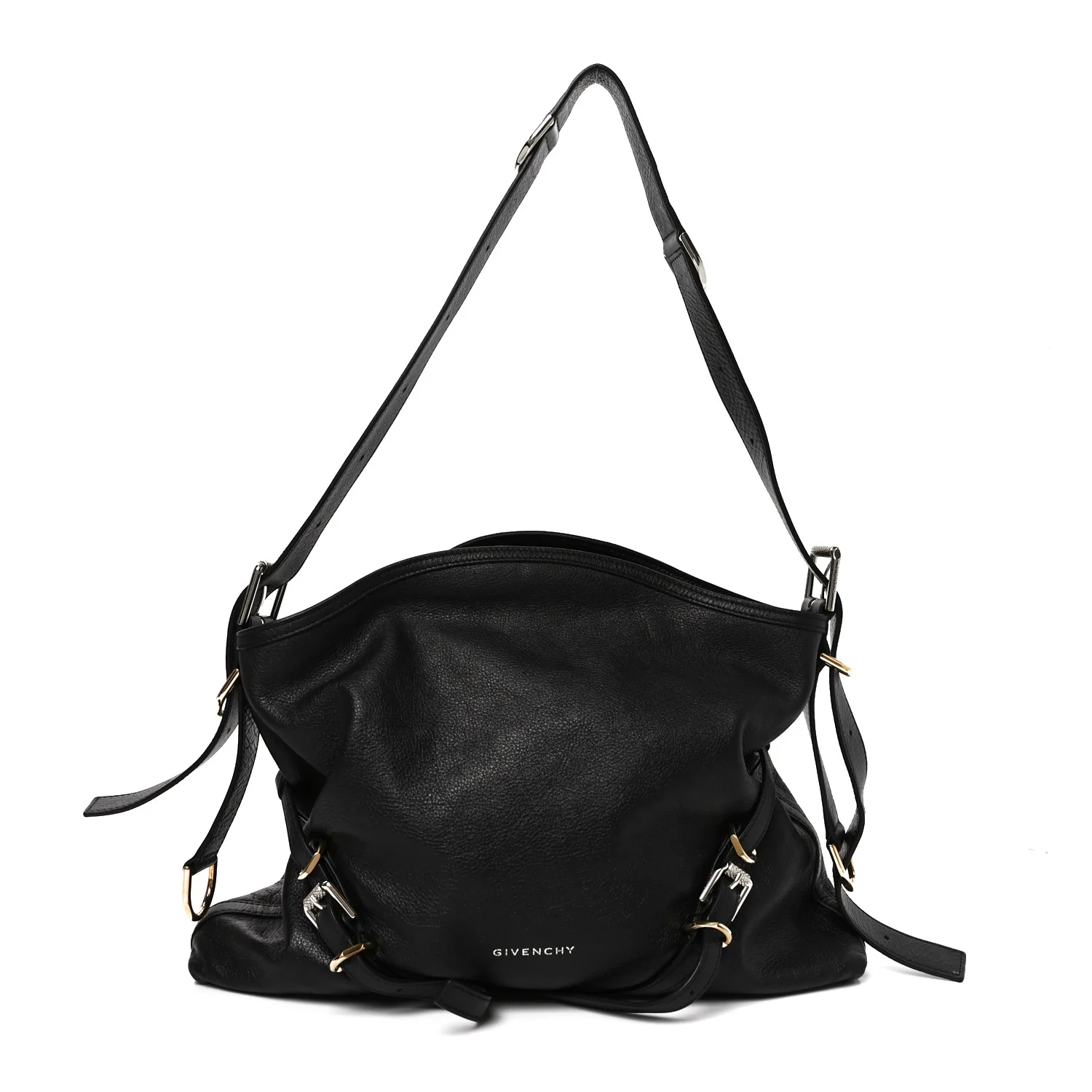 Calfskin Medium Voyou Bag Black