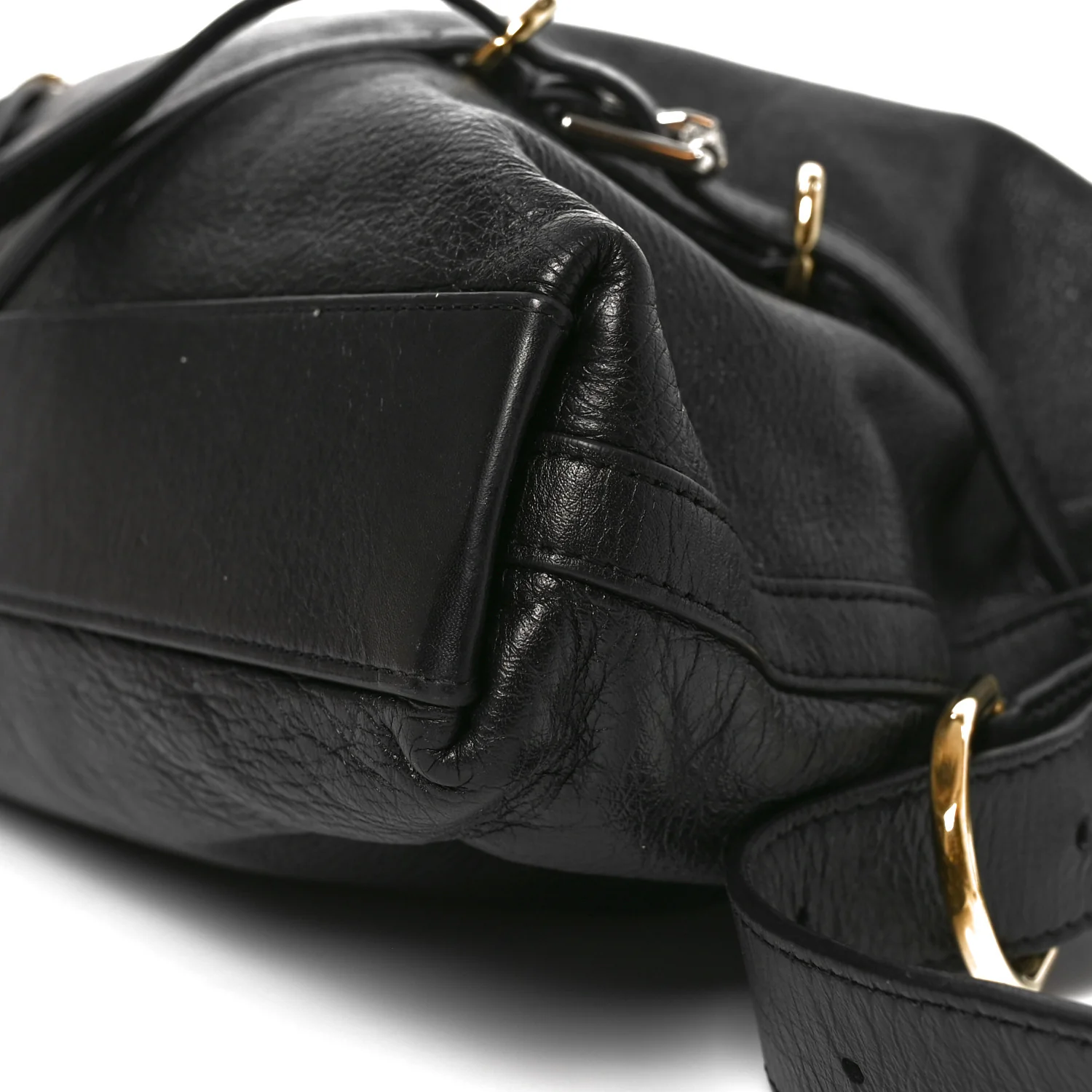 Calfskin Medium Voyou Bag Black - Image 10