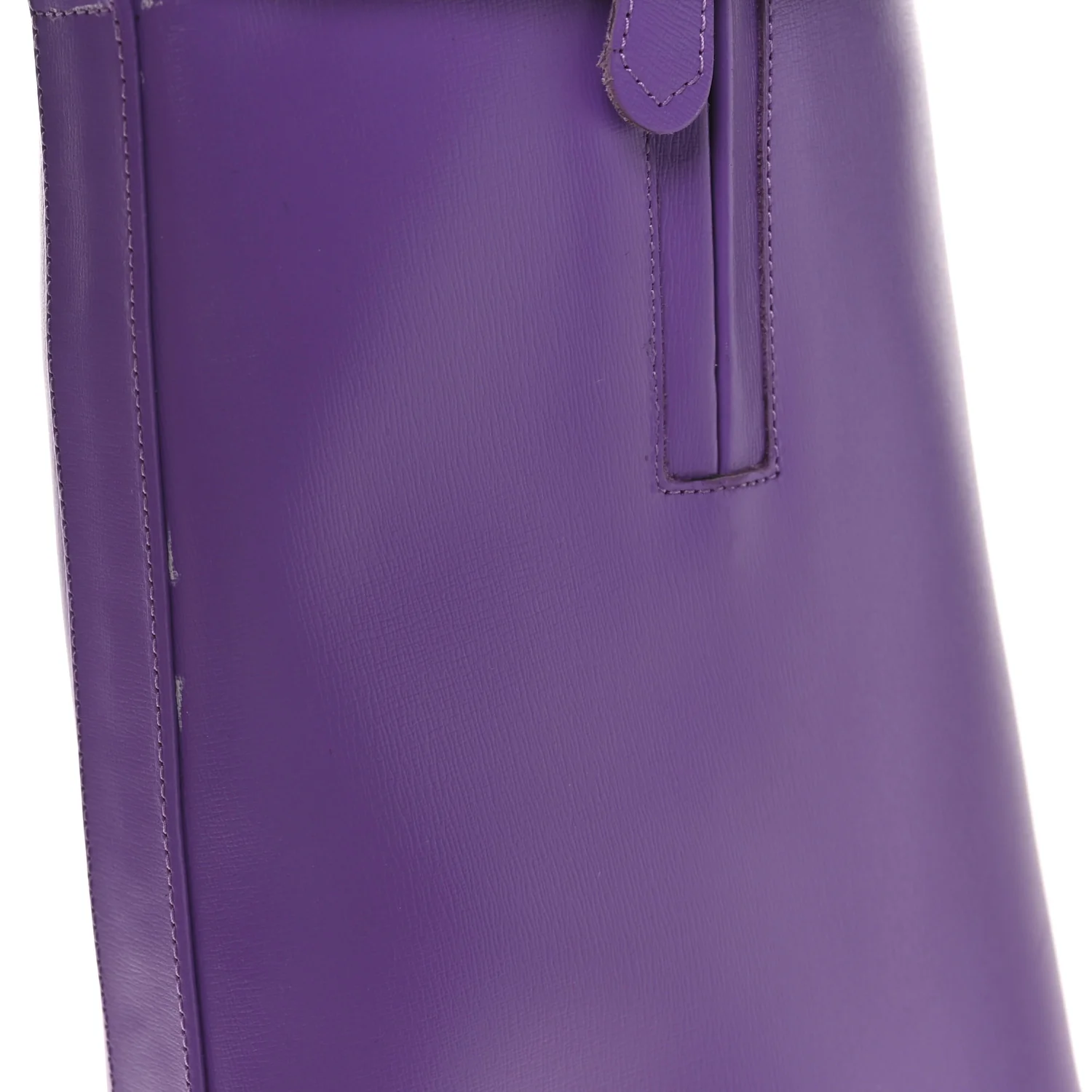 Calfskin Shark Lock Ankle Boots 35 Ultraviolet - Image 9