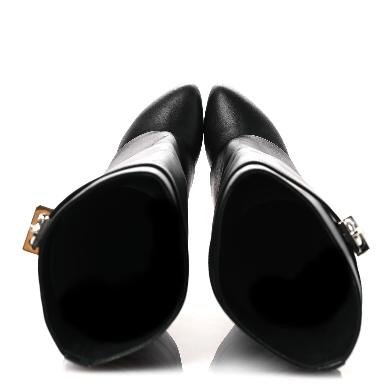 Calfskin Shark Lock Pant Boots 37 Black - Image 2