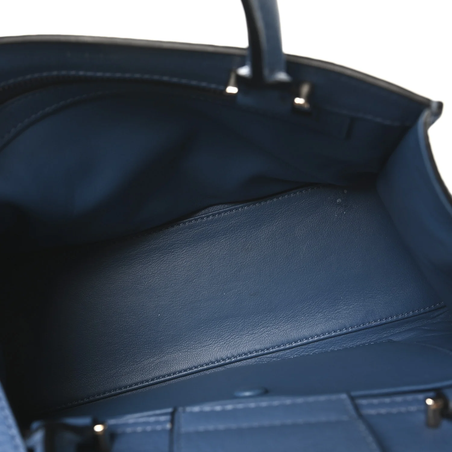 Calfskin Small Obsedia Satchel Medium Blue - Image 5