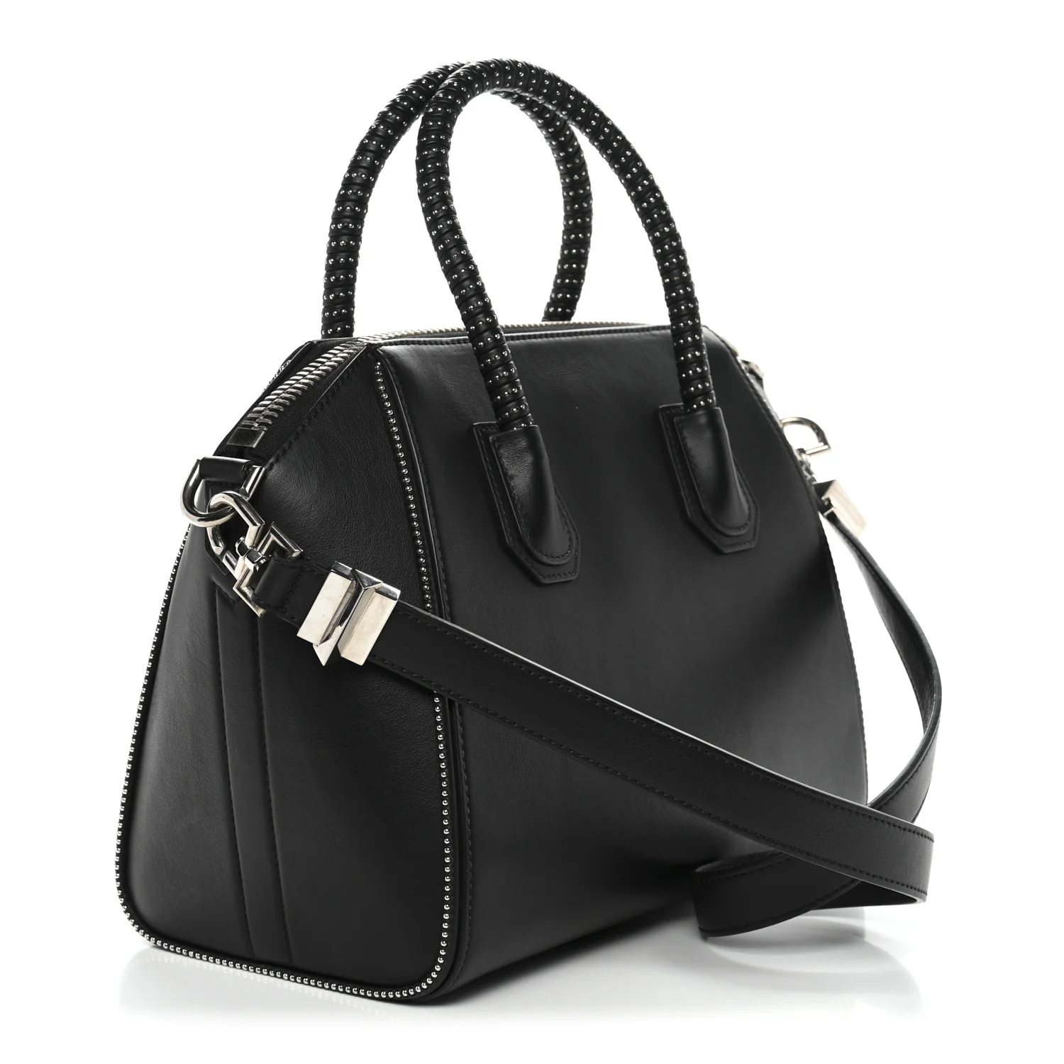 Calfskin Small Studded Antigona Black - Image 3