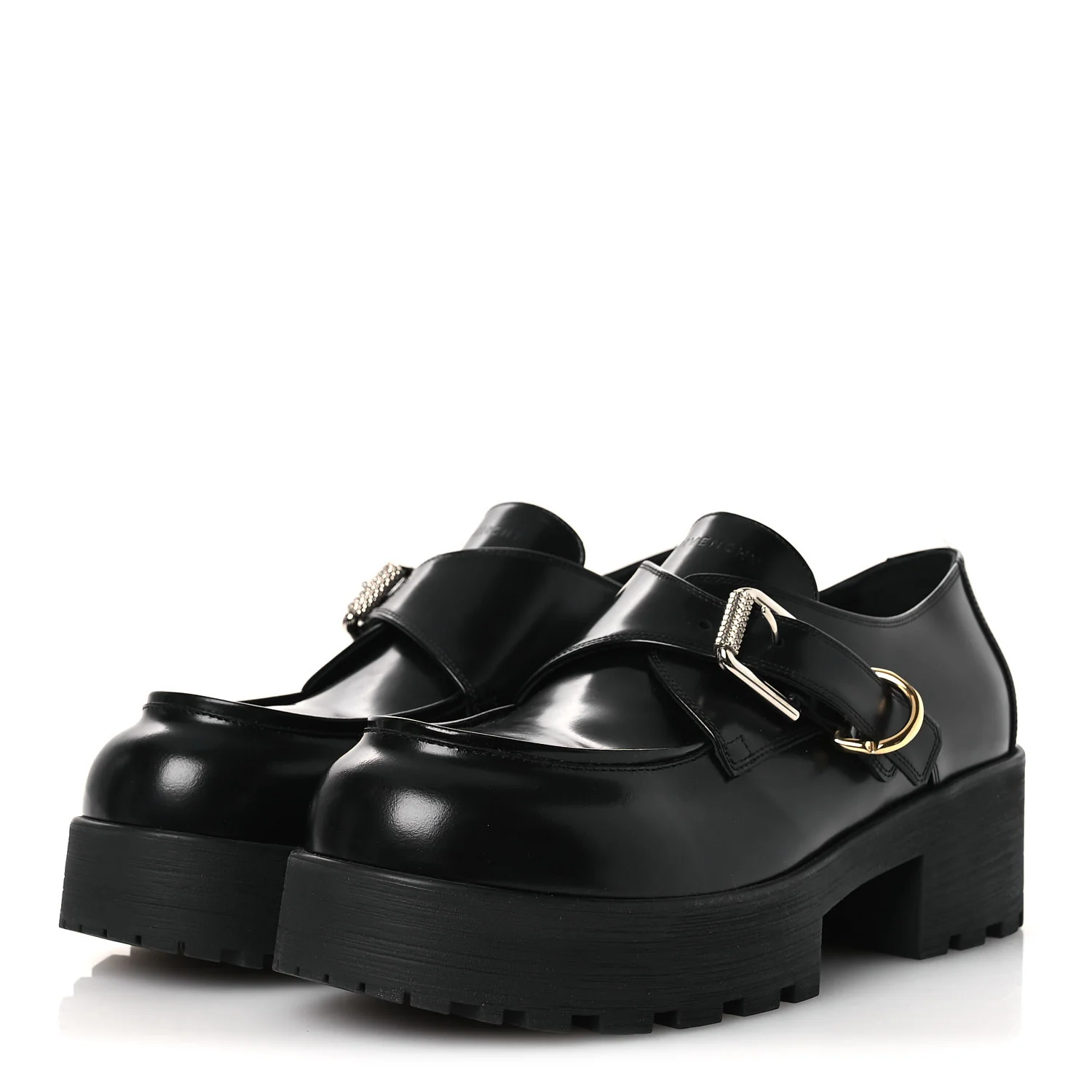 Calfskin Voyou Monk Loafers 39 Black - Image 4