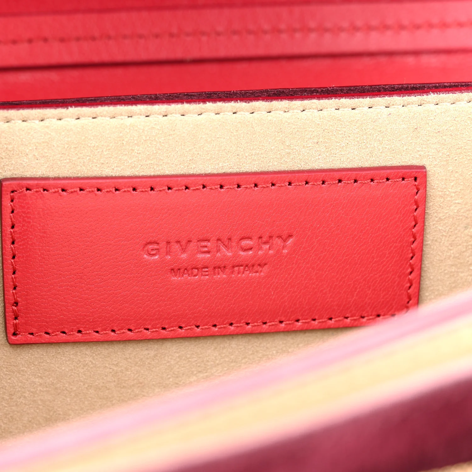 Goatskin Suede Small GV3 Shoulder Bag Pink Aubergine - Image 6