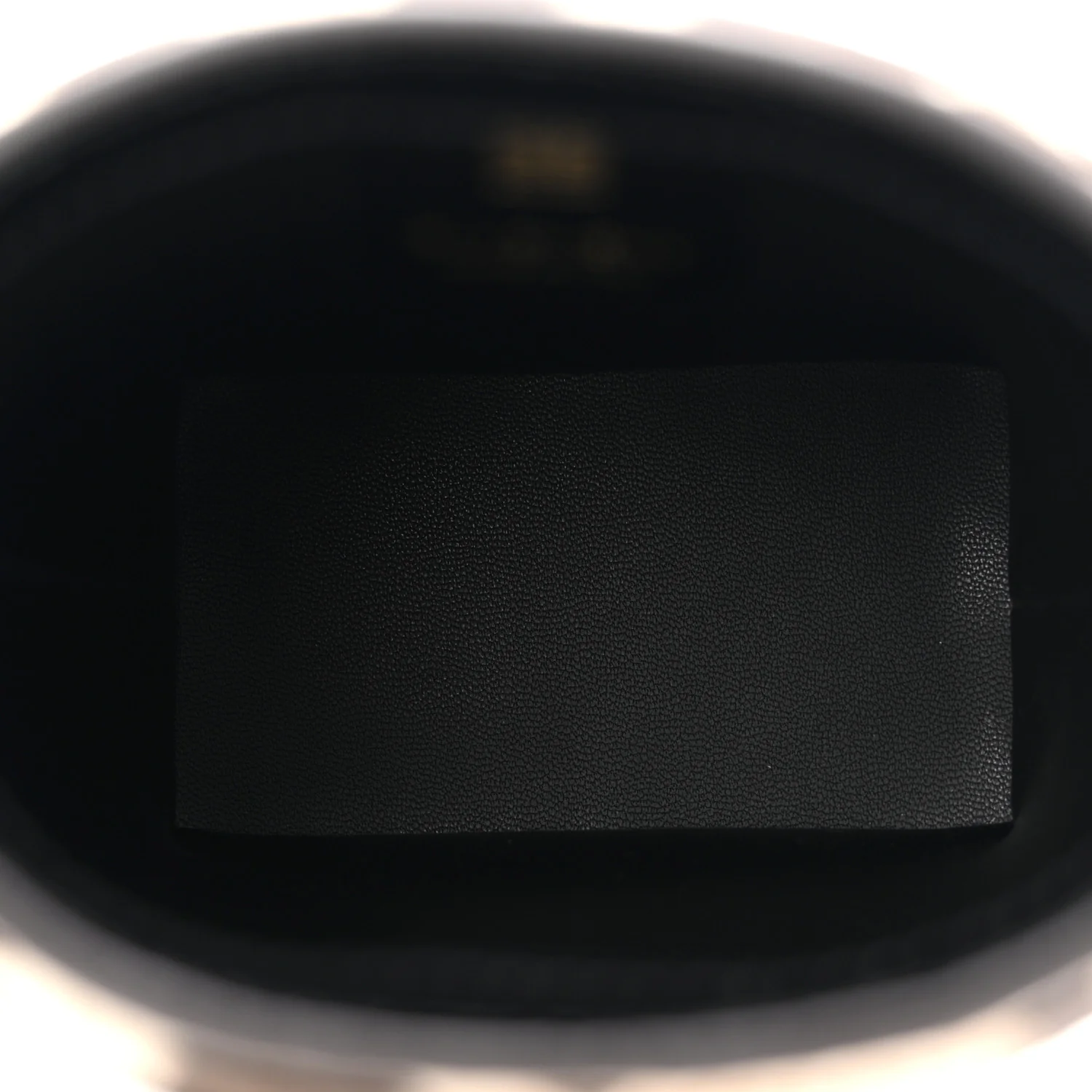 Pony Calfskin Micro Leopard Print Shark Lock Bucket Bag Black Beige - Image 5