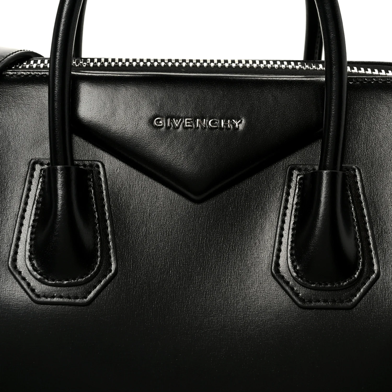 Shiny Lord Calfskin Medium Antigona Black - Image 8