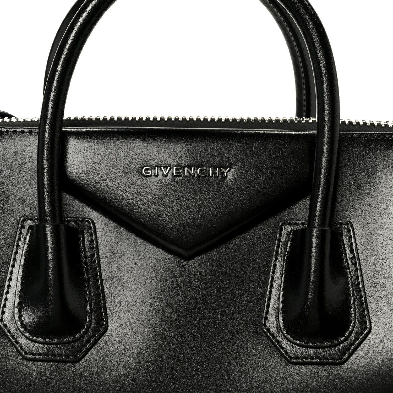 Shiny Lord Calfskin Medium Antigona Black - Image 7