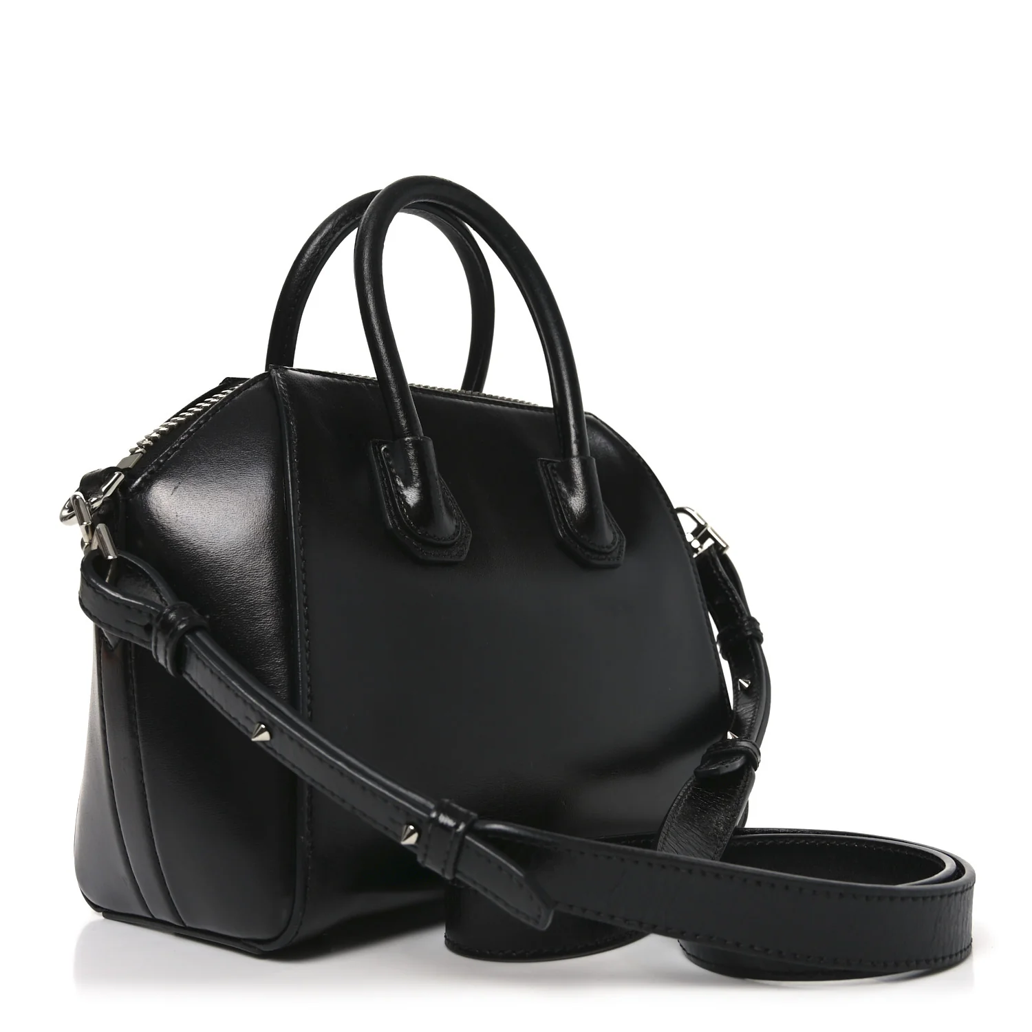 Shiny Lord Calfskin Mini Antigona Black - Image 3