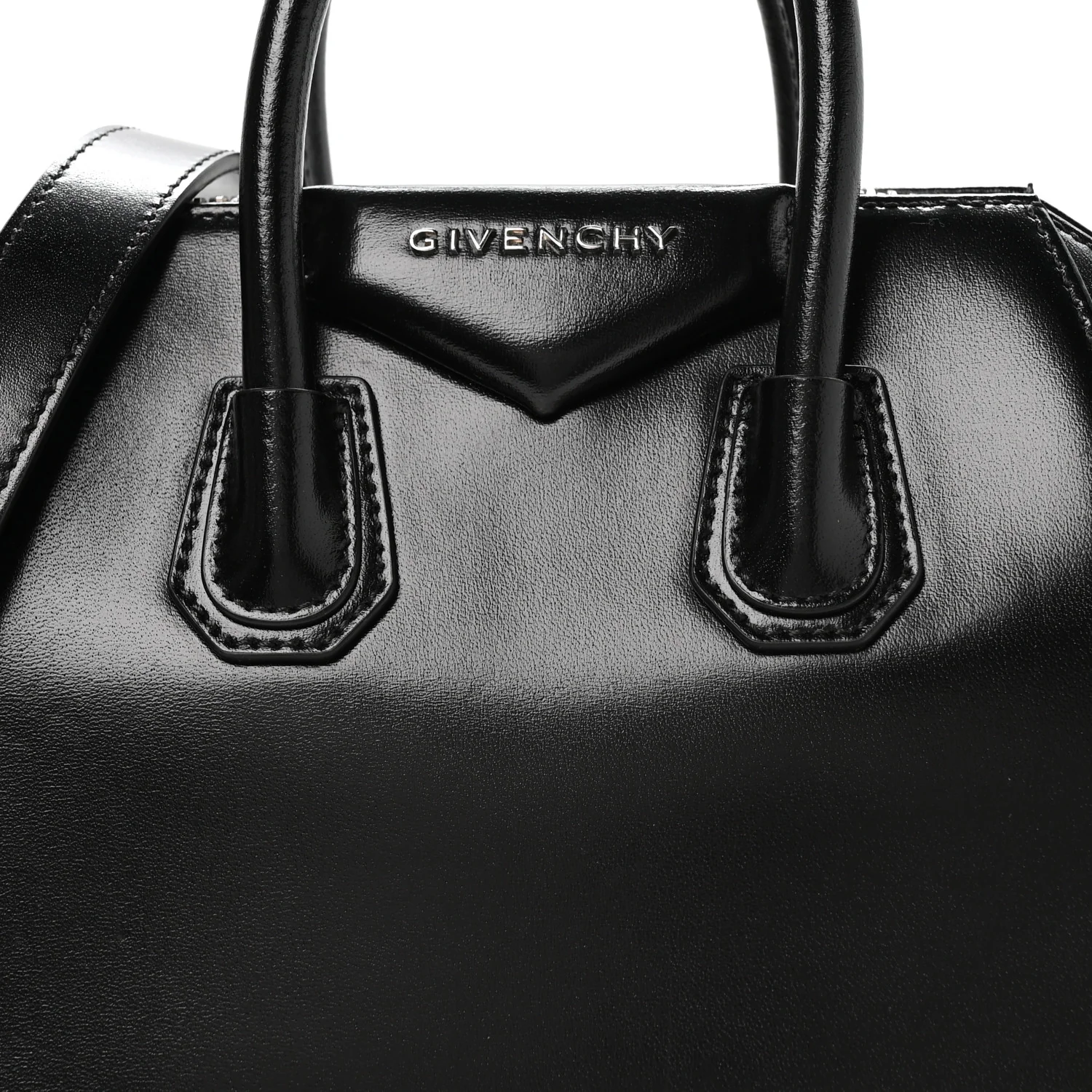 Shiny Lord Calfskin Mini Antigona Black - Image 8
