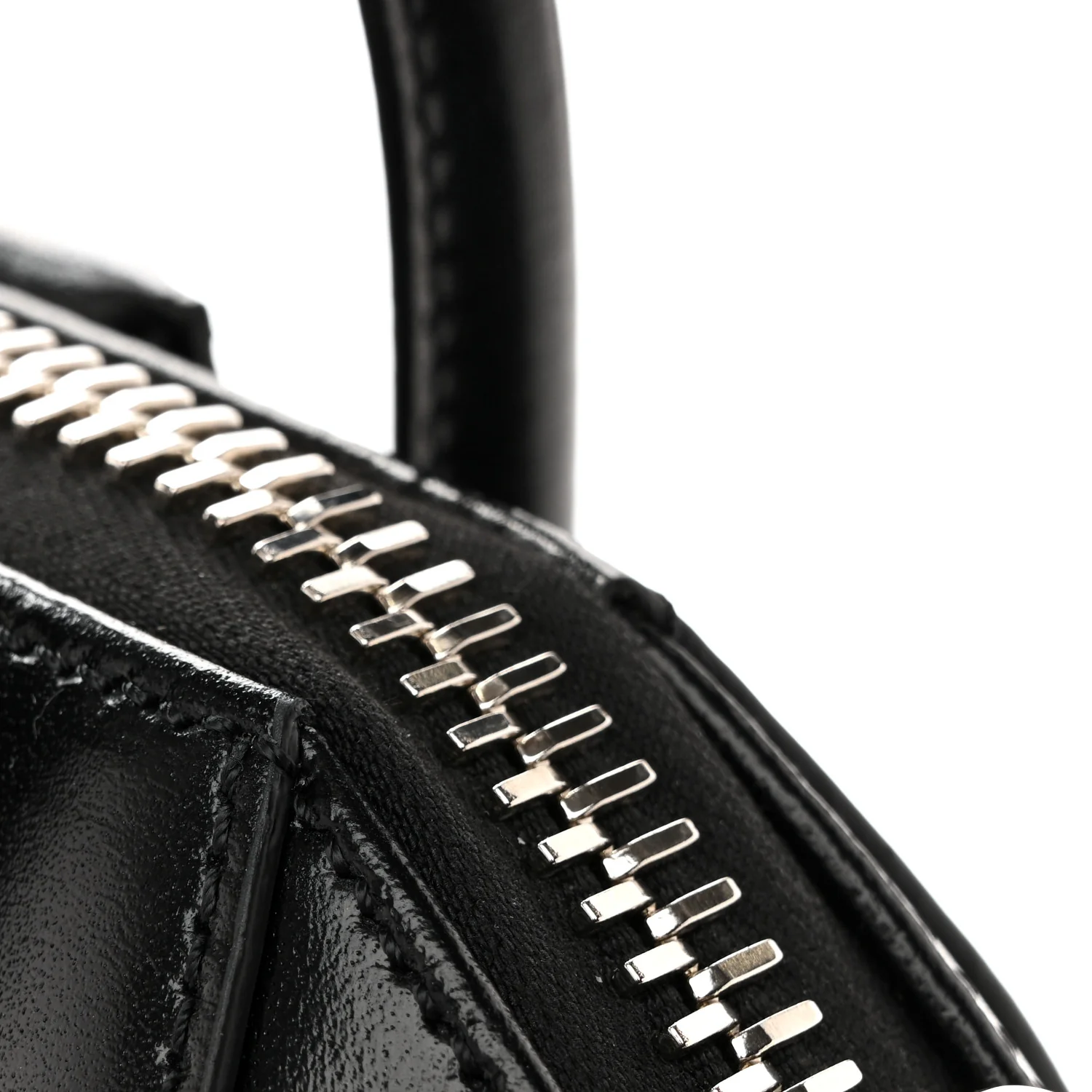 Shiny Lord Calfskin Mini Antigona Black - Image 12