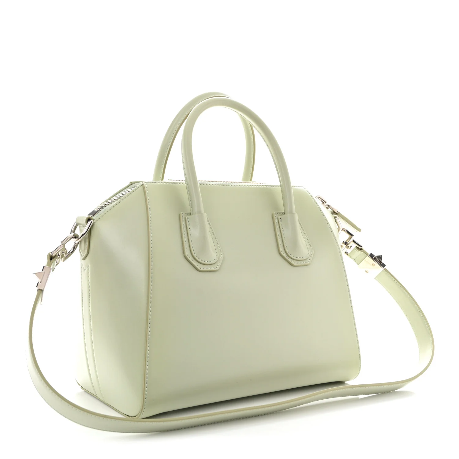 Shiny Lord Calfskin Small Antigona Aqua Green - Image 3