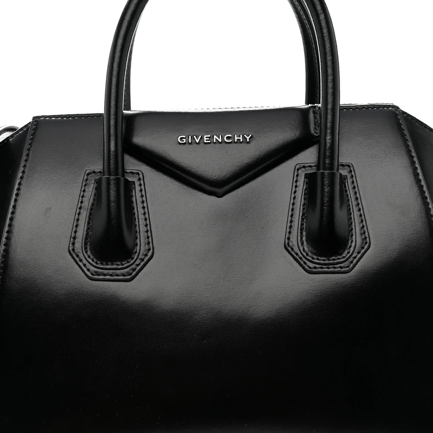 Shiny Lord Calfskin Small Antigona Black - Image 8
