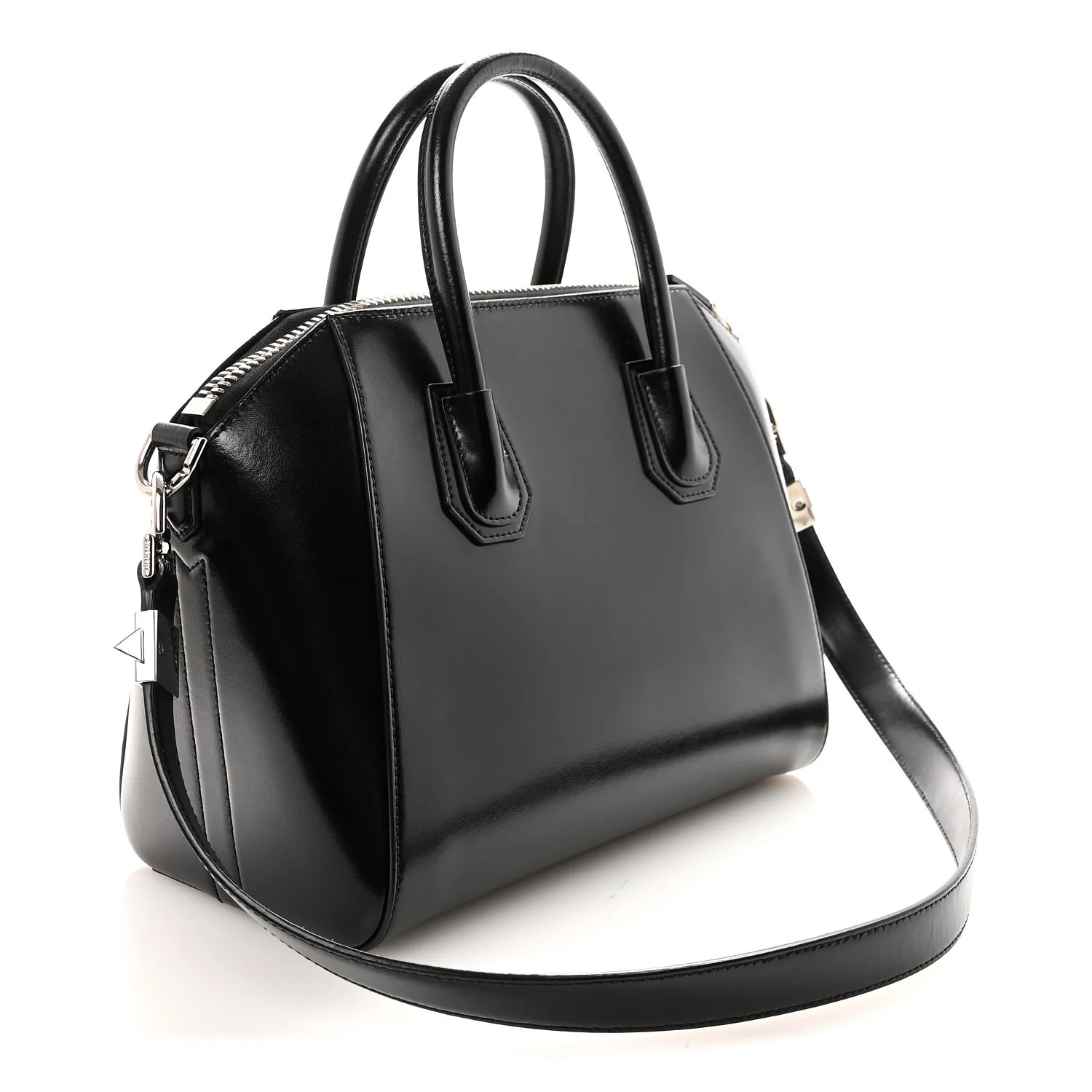 Shiny Lord Calfskin Small Antigona Black - Image 3