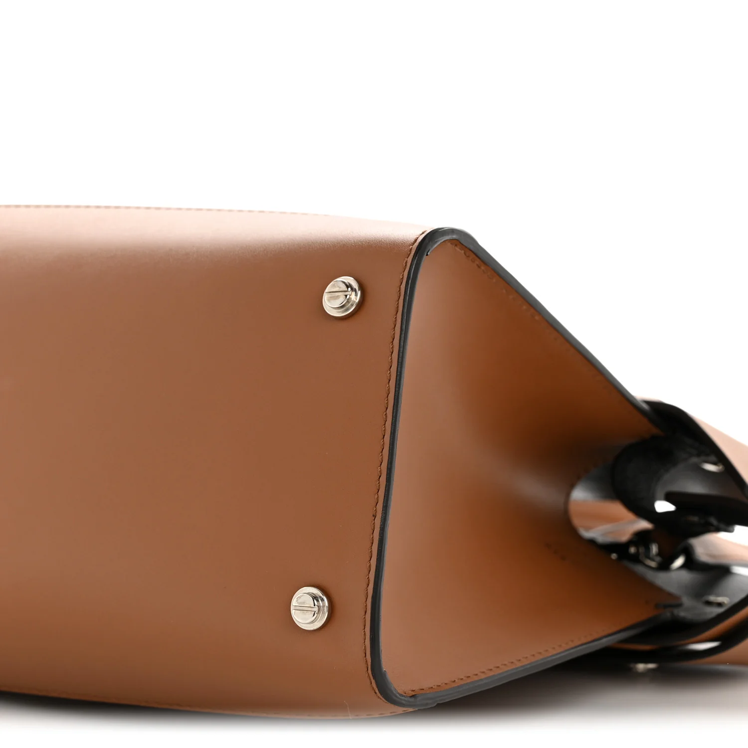 Smooth Calfskin Small Horizon Satchel Caramel - Image 9