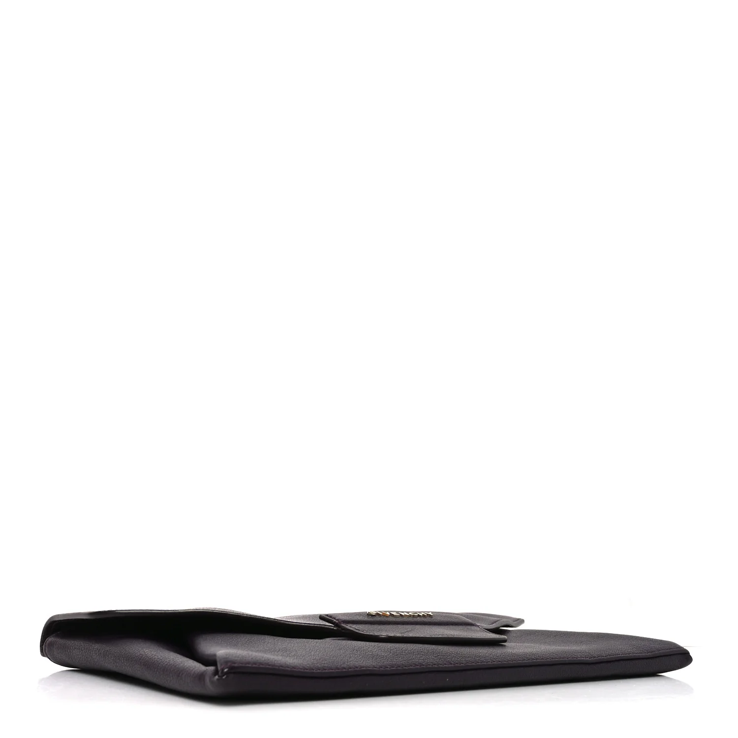 Sugar Goatskin Medium Antigona Envelope Clutch Aubergine - Image 4