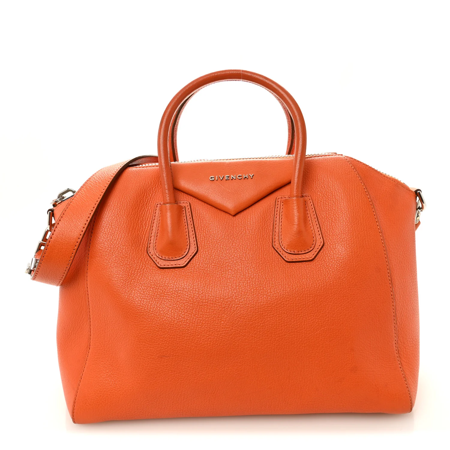 Sugar Goatskin Medium Antigona Orange