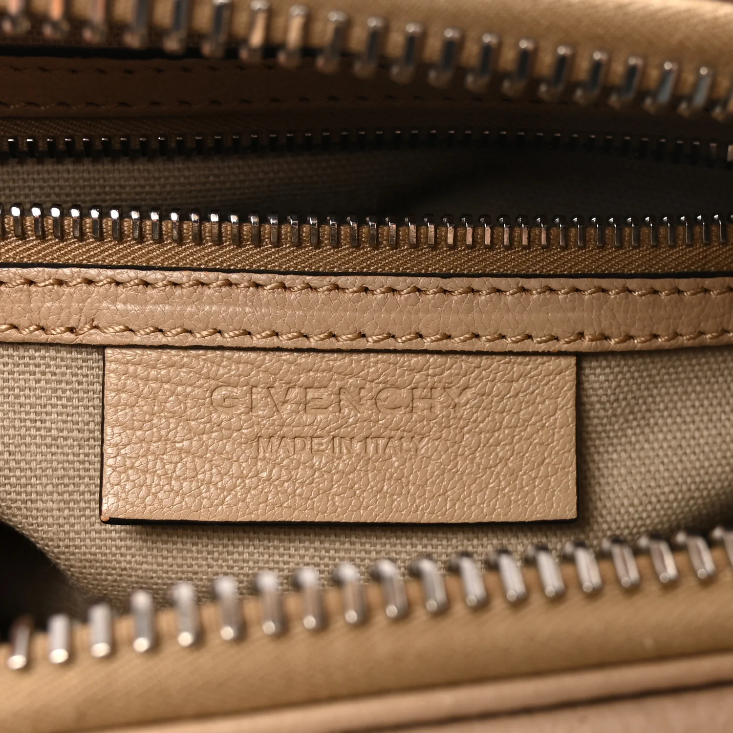 Sugar Goatskin Mini Antigona Beige Camel - Image 6
