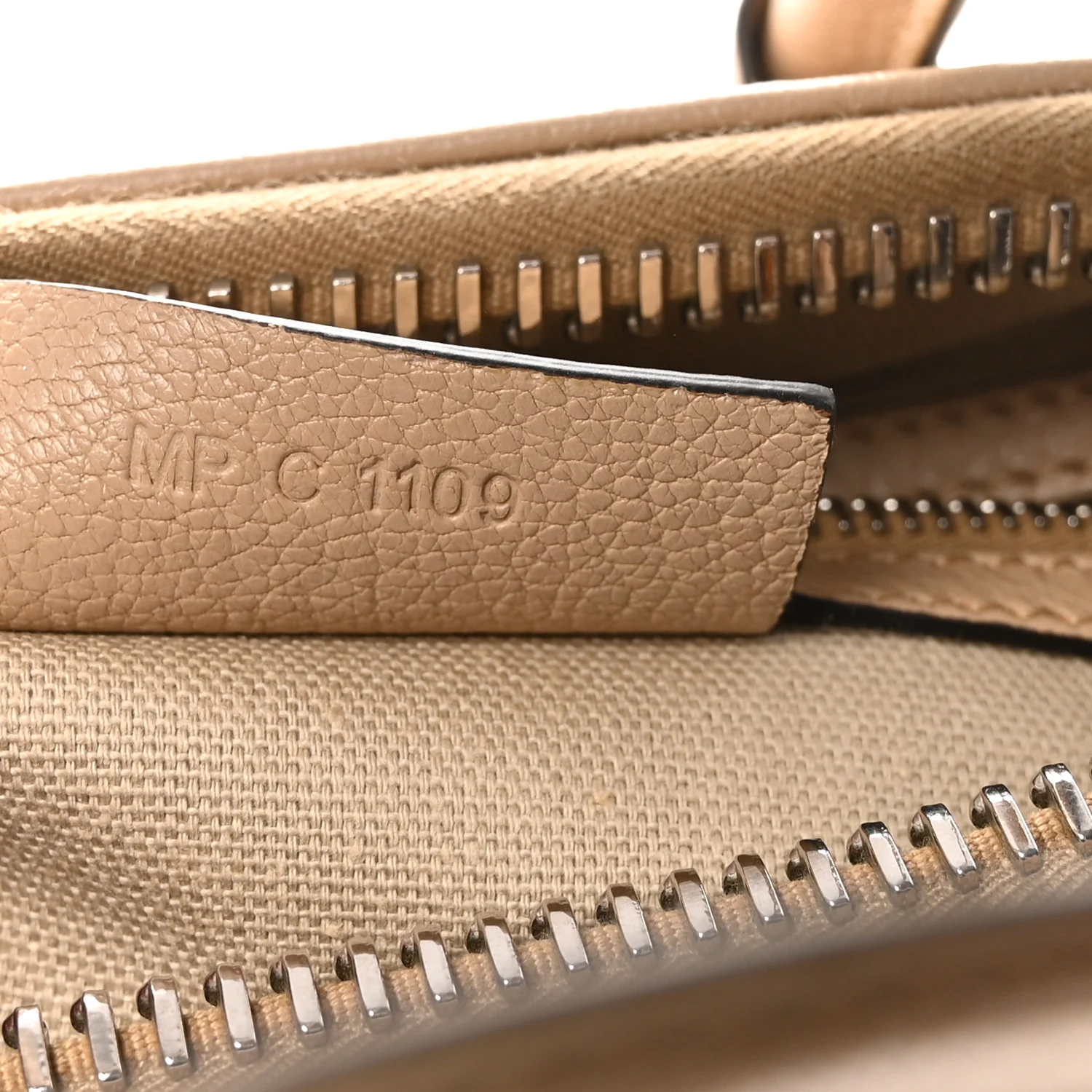 Sugar Goatskin Mini Antigona Beige Camel - Image 7