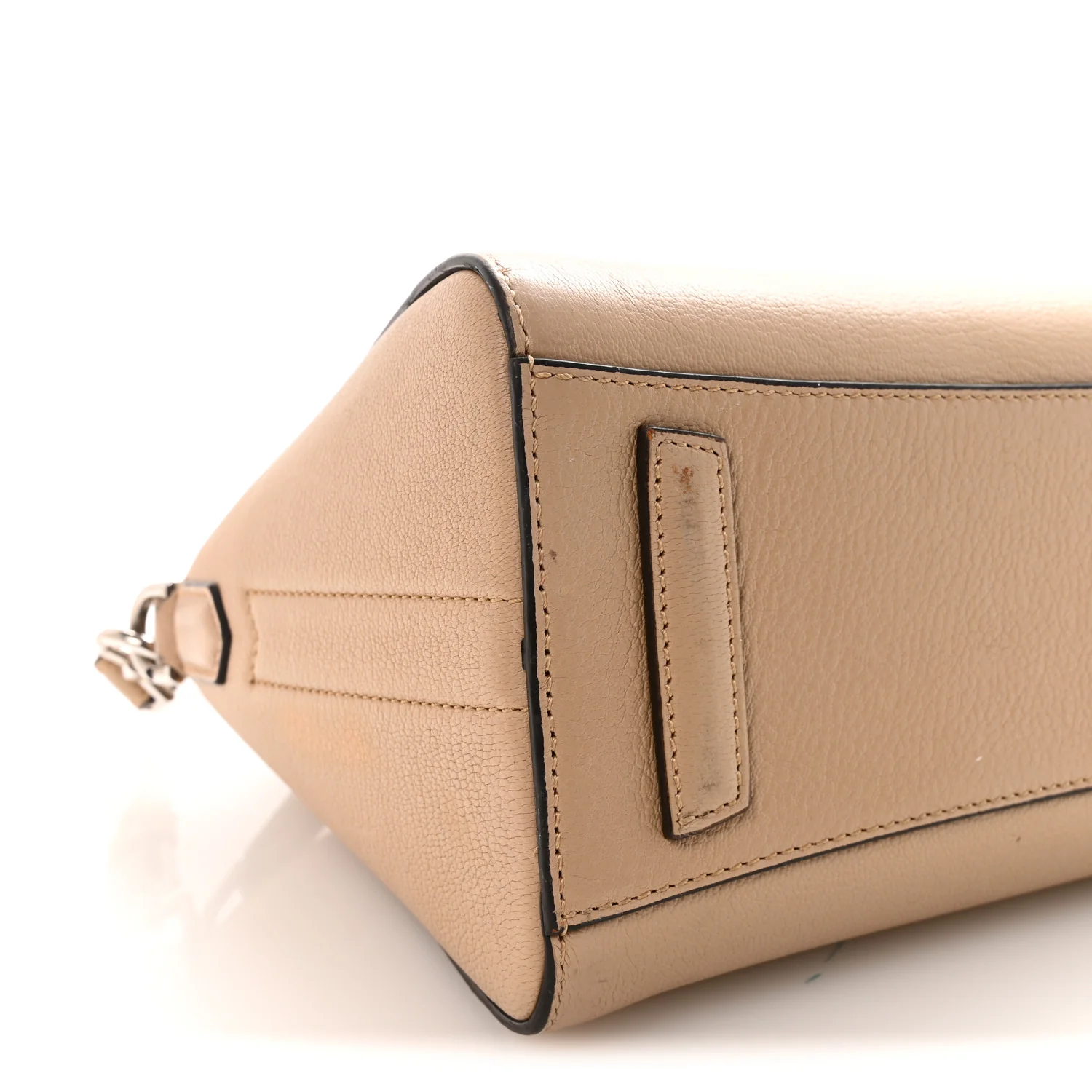 Sugar Goatskin Mini Antigona Beige Camel - Image 9
