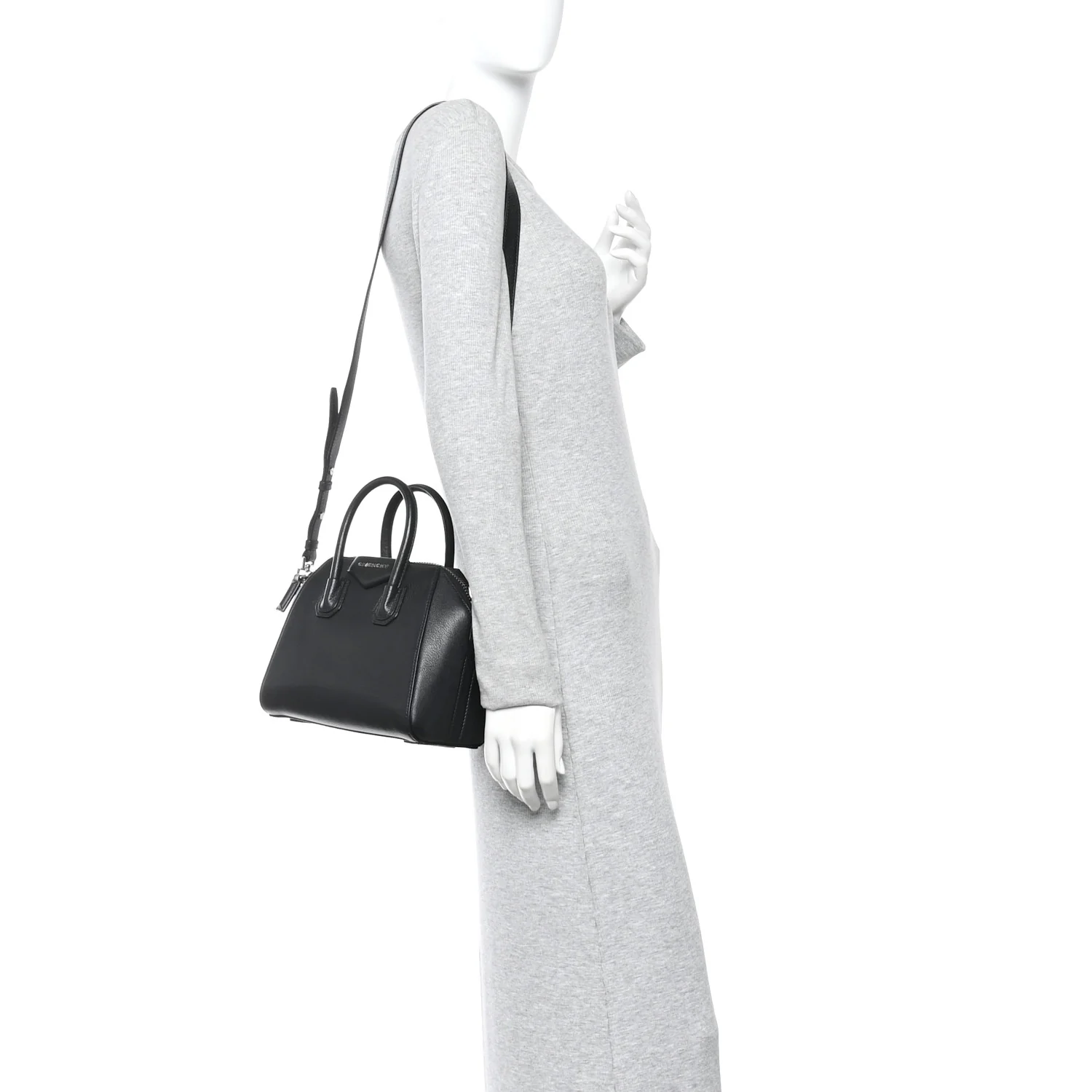 Sugar Goatskin Mini Antigona Black - Image 2