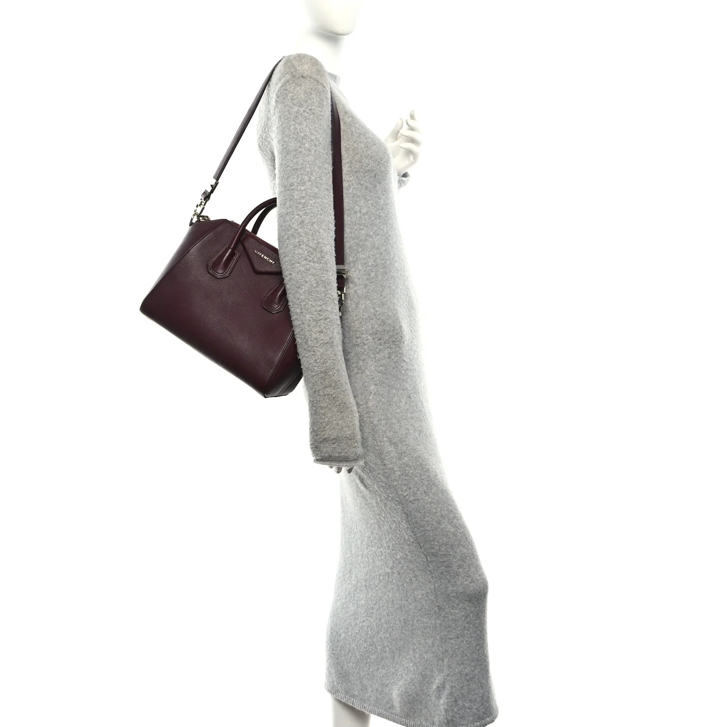 Sugar Goatskin Small Antigona Oxblood - Image 2
