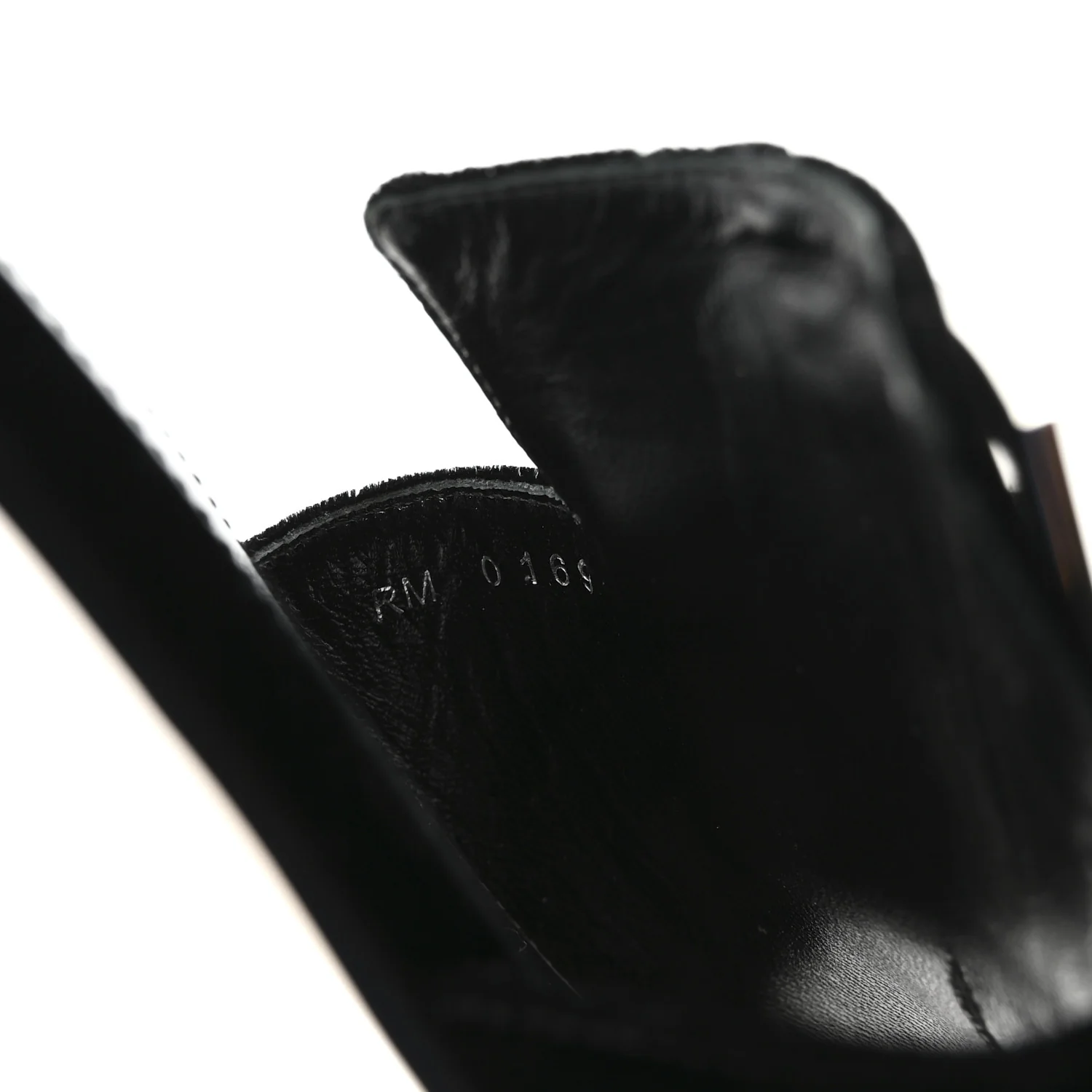 Velvet Crystal 4G Flat Sandals 36.5 Black - Image 9